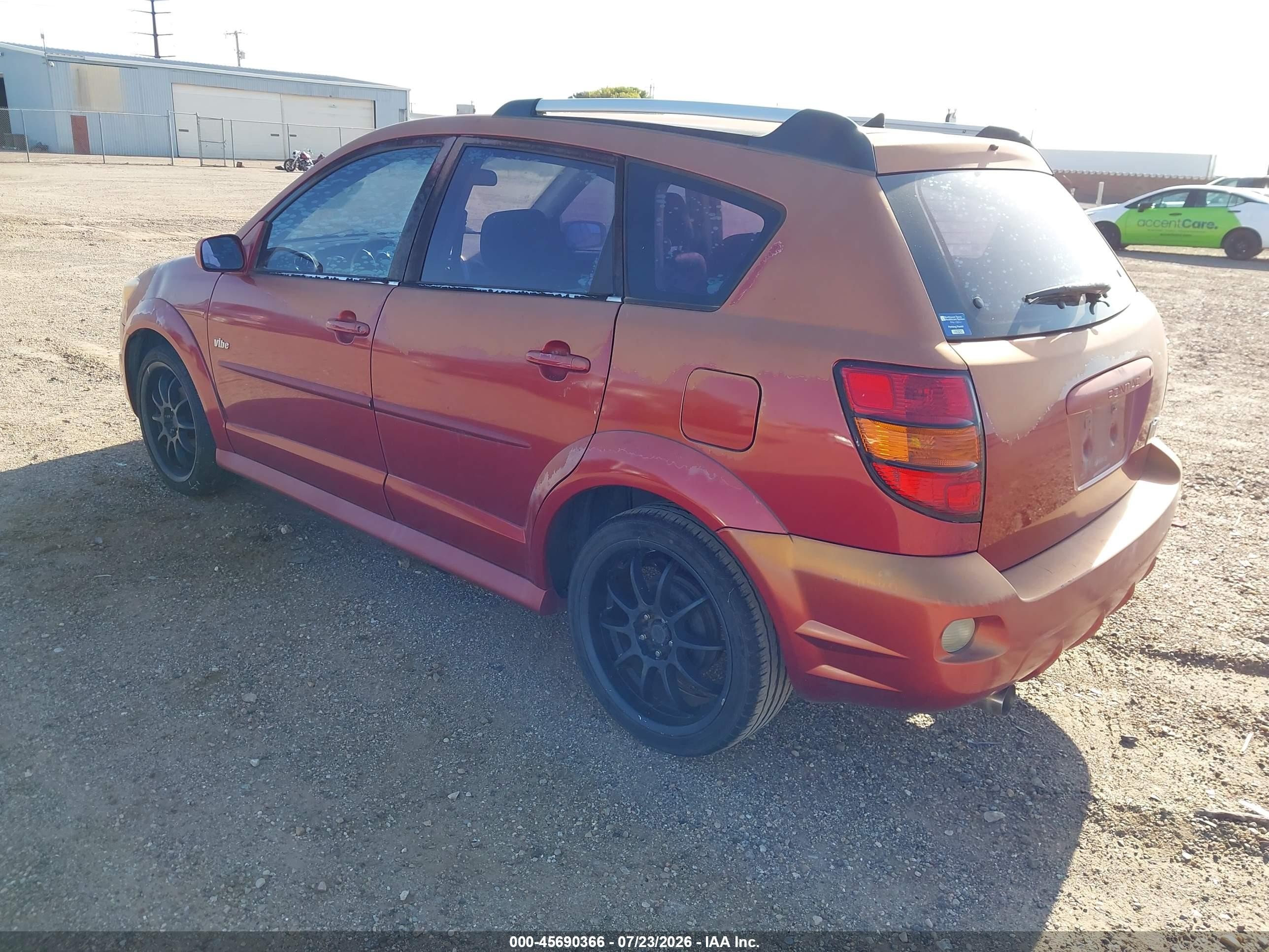 2006 Pontiac Vibe   Red vin: 5Y2SL65866Z427964
