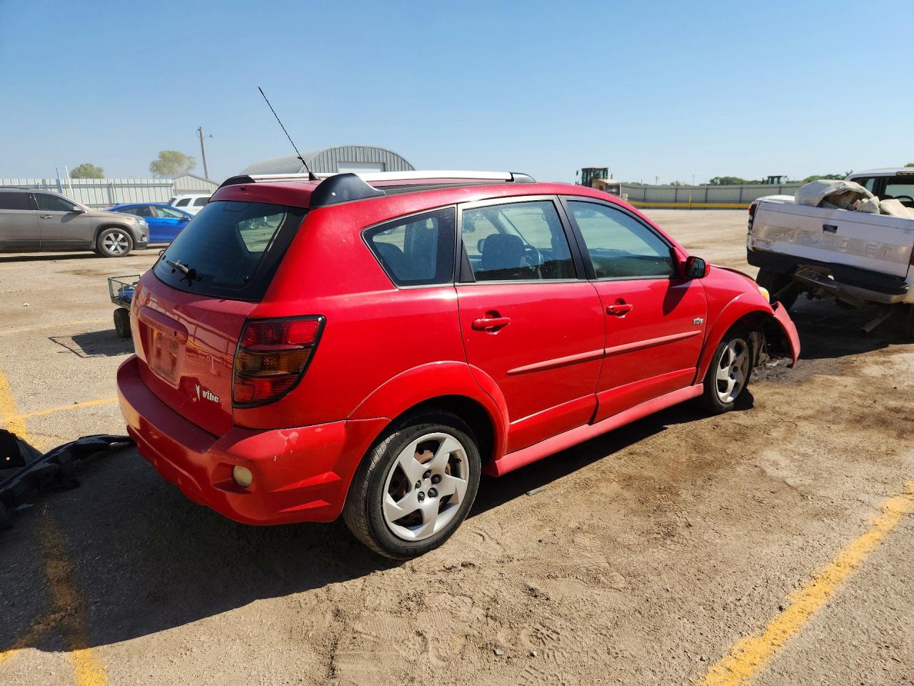 2006 Pontiac Vibe Red vin: 5Y2SL65866Z428340
