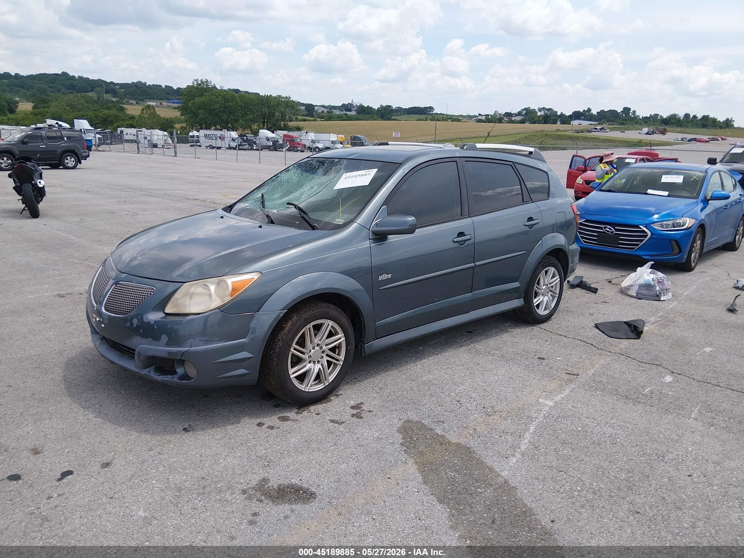 2006 Pontiac Vibe Blue vin: 5Y2SL65866Z436518