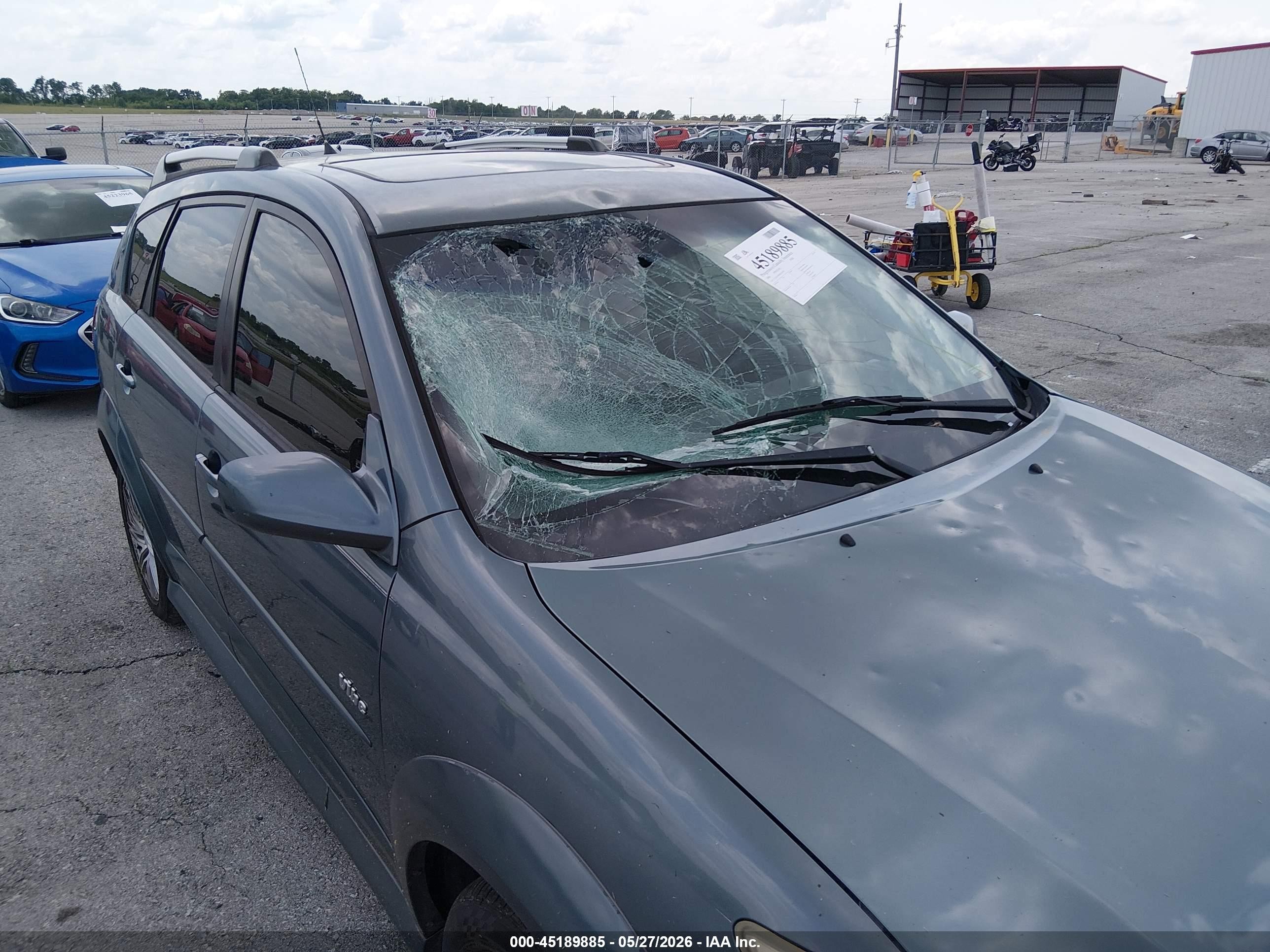 2006 Pontiac Vibe Blue vin: 5Y2SL65866Z436518