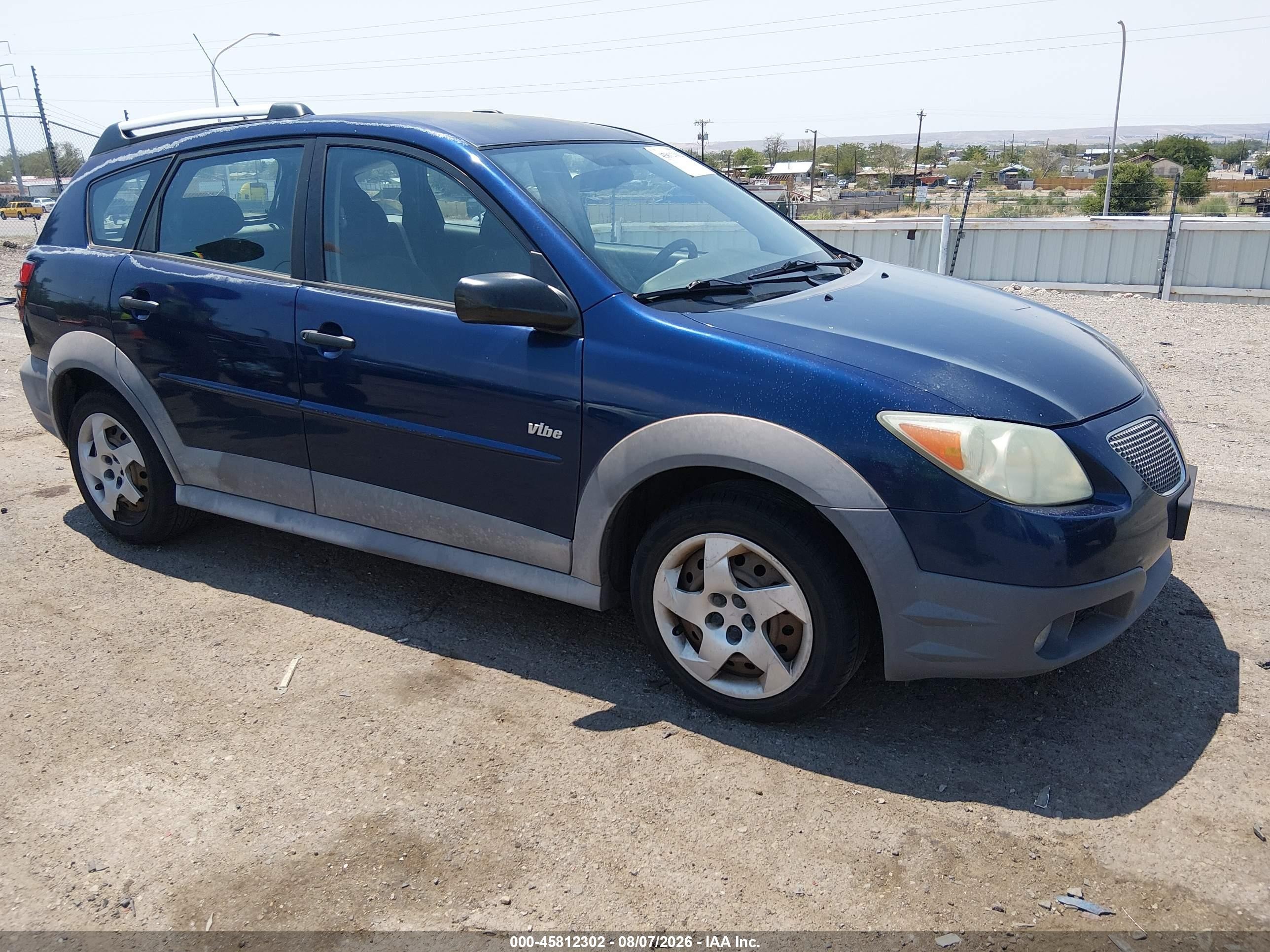 2006 Pontiac Vibe   Blue vin: 5Y2SL65866Z461855