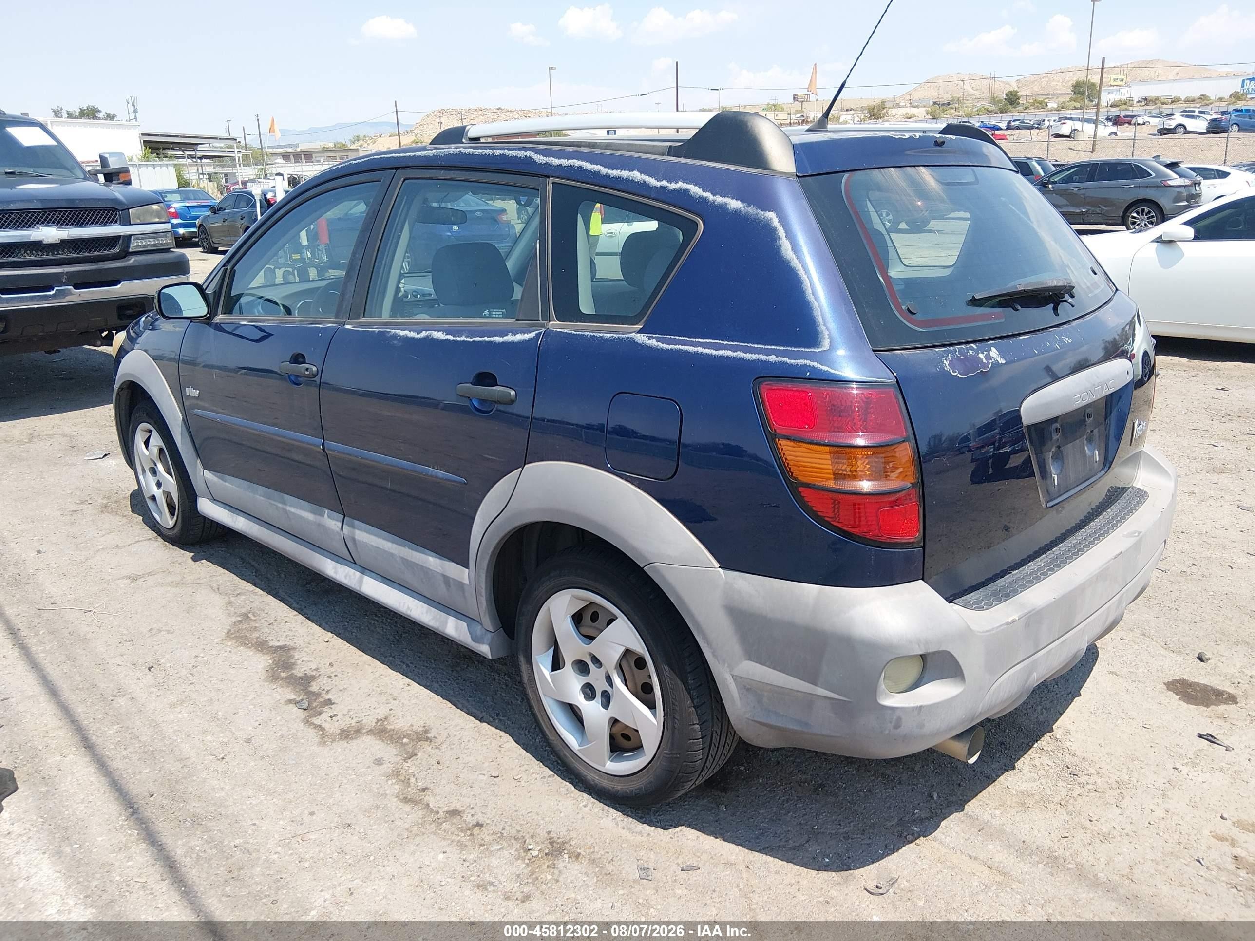 2006 Pontiac Vibe   Blue vin: 5Y2SL65866Z461855