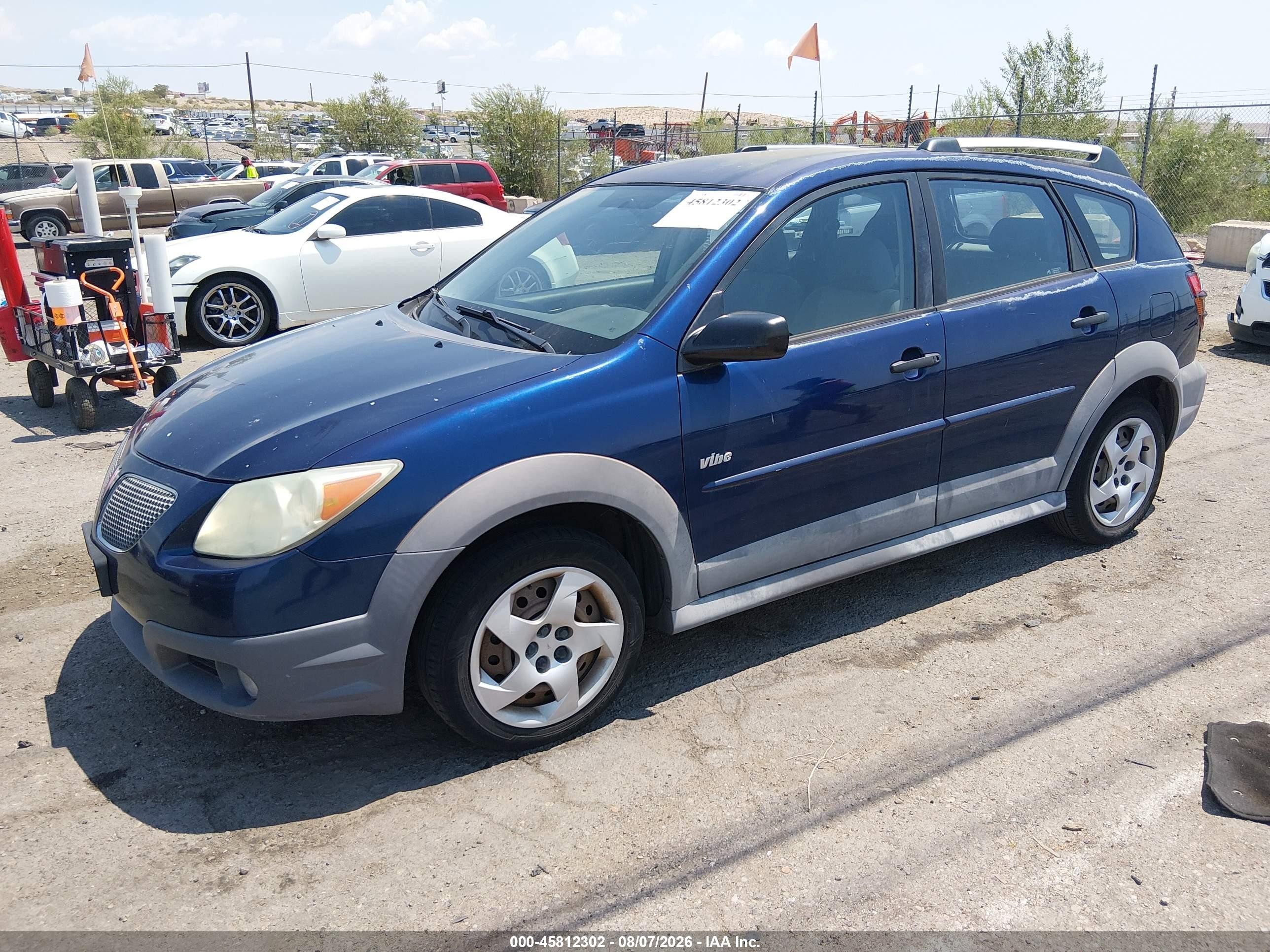 2006 Pontiac Vibe   Blue vin: 5Y2SL65866Z461855