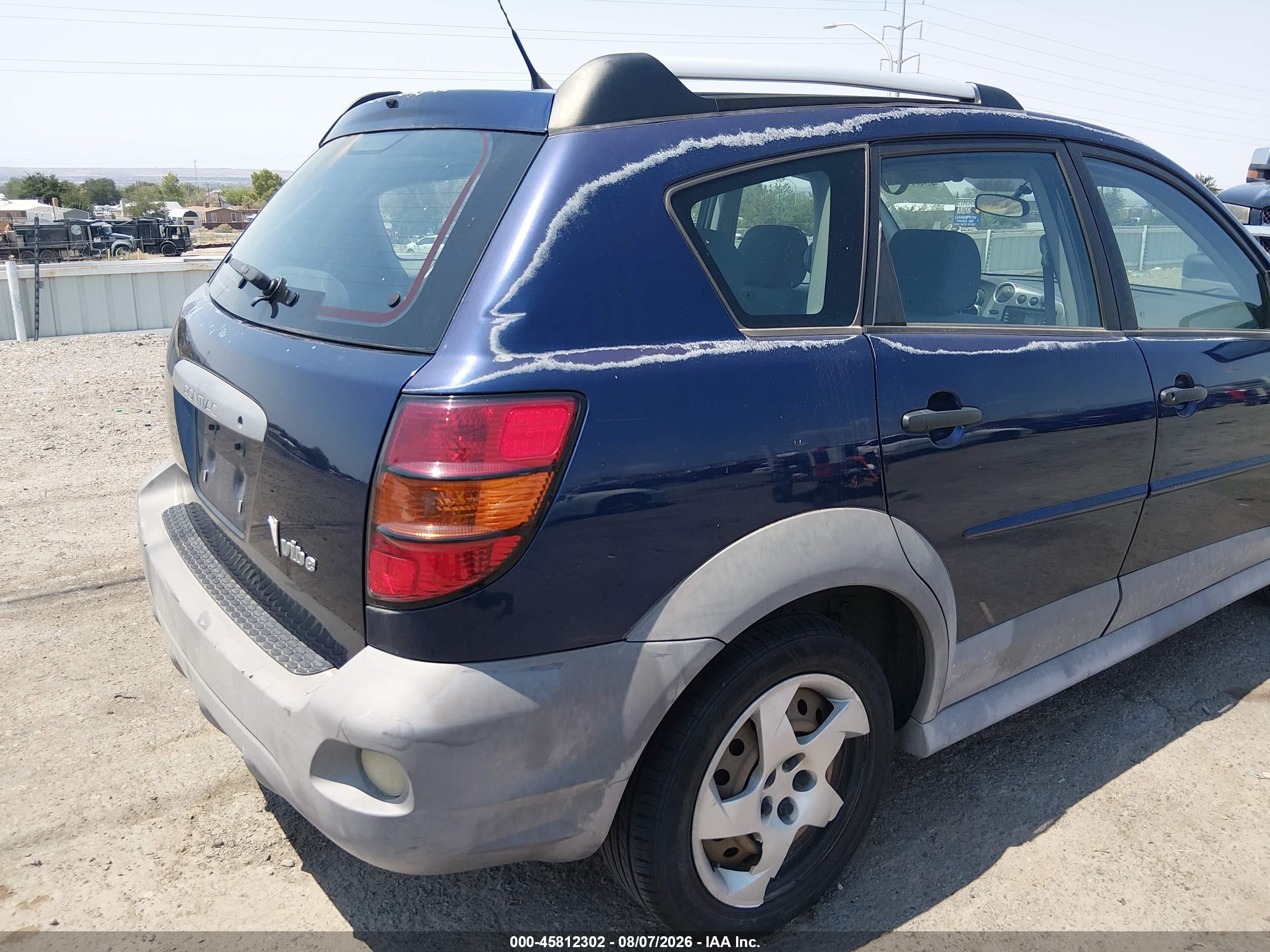 2006 Pontiac Vibe   Blue vin: 5Y2SL65866Z461855