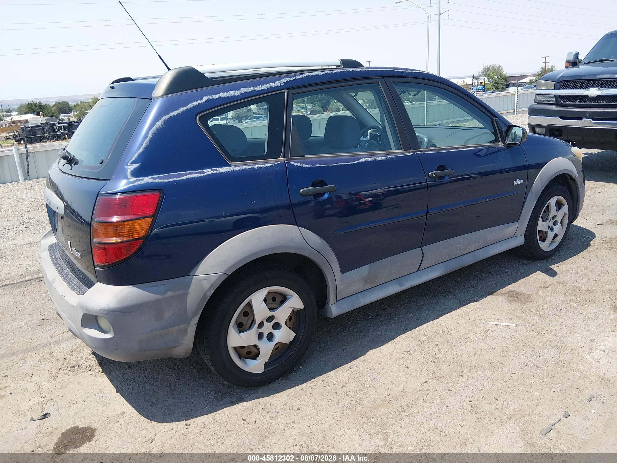 2006 Pontiac Vibe   Blue vin: 5Y2SL65866Z461855