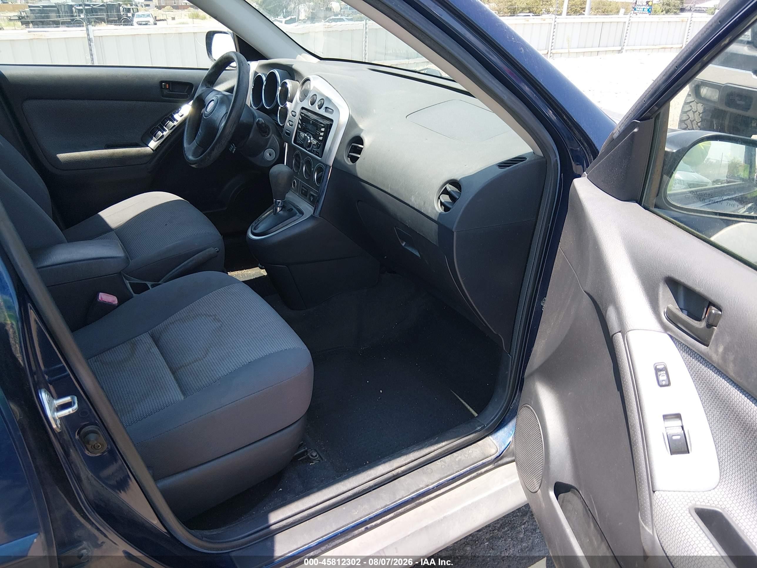 2006 Pontiac Vibe   Blue vin: 5Y2SL65866Z461855
