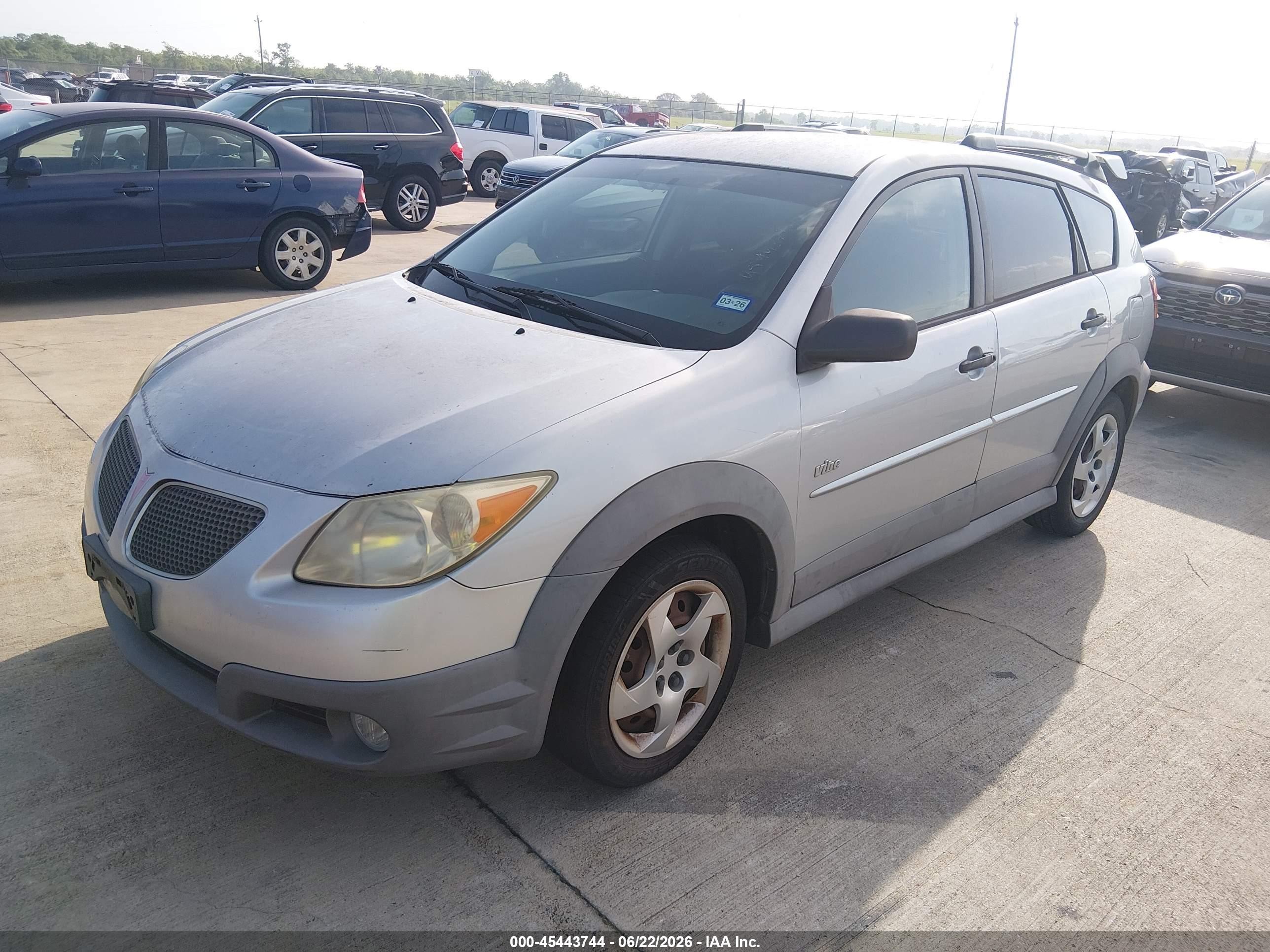 2006 Pontiac Vibe   Silver vin: 5Y2SL65876Z401356