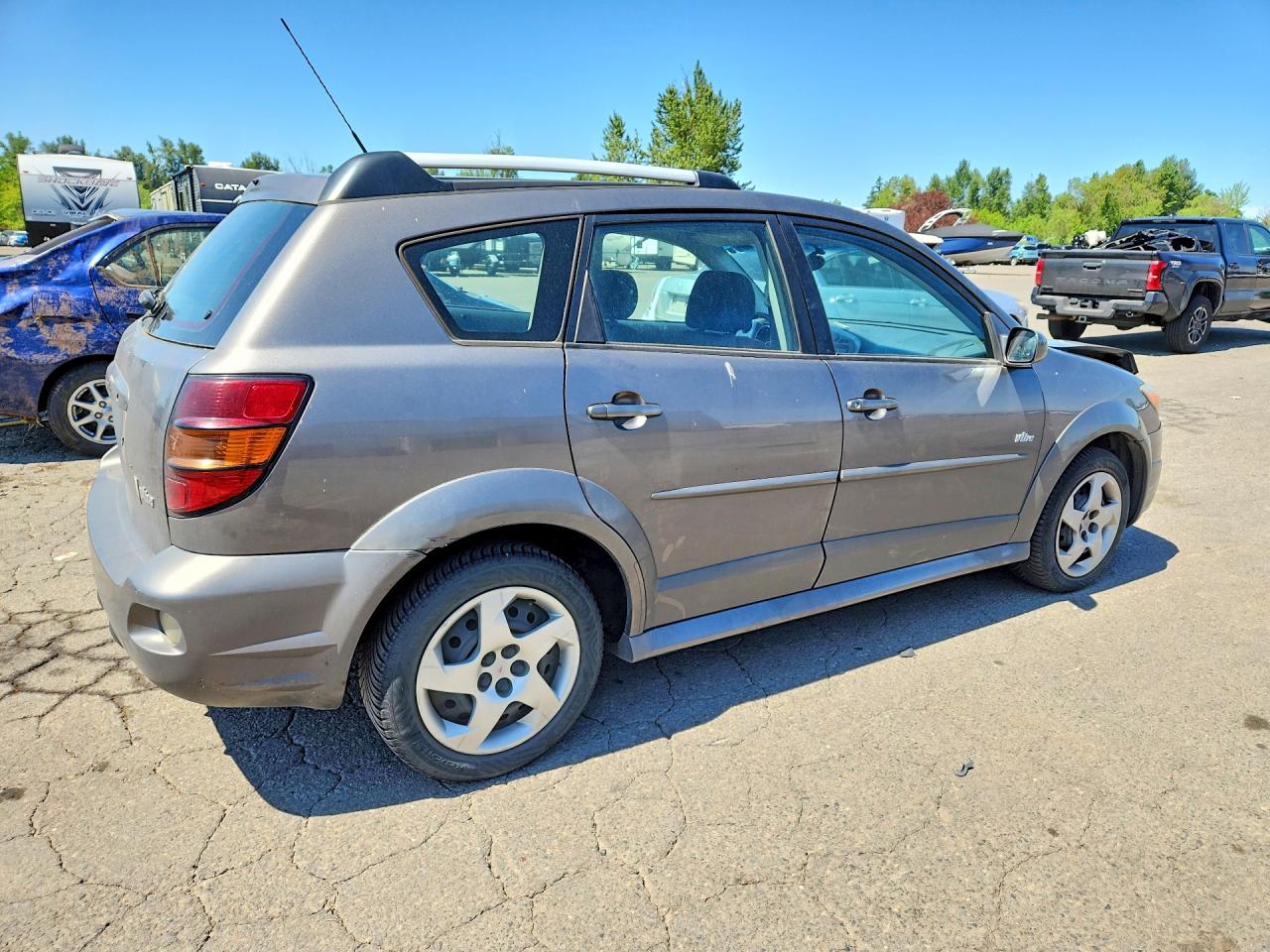 2006 Pontiac Vibe Gray vin: 5Y2SL65876Z405956