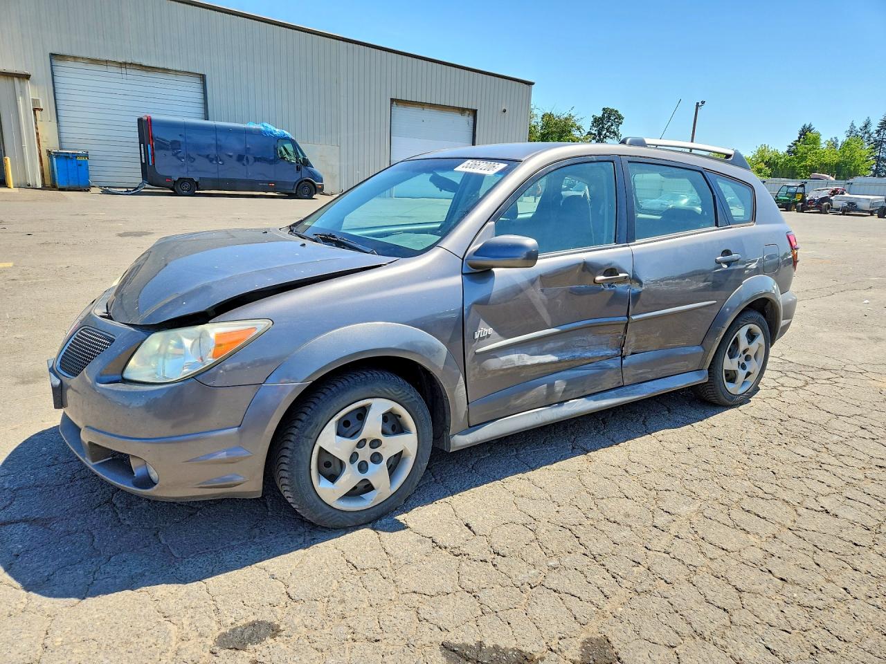 2006 Pontiac Vibe Gray vin: 5Y2SL65876Z405956