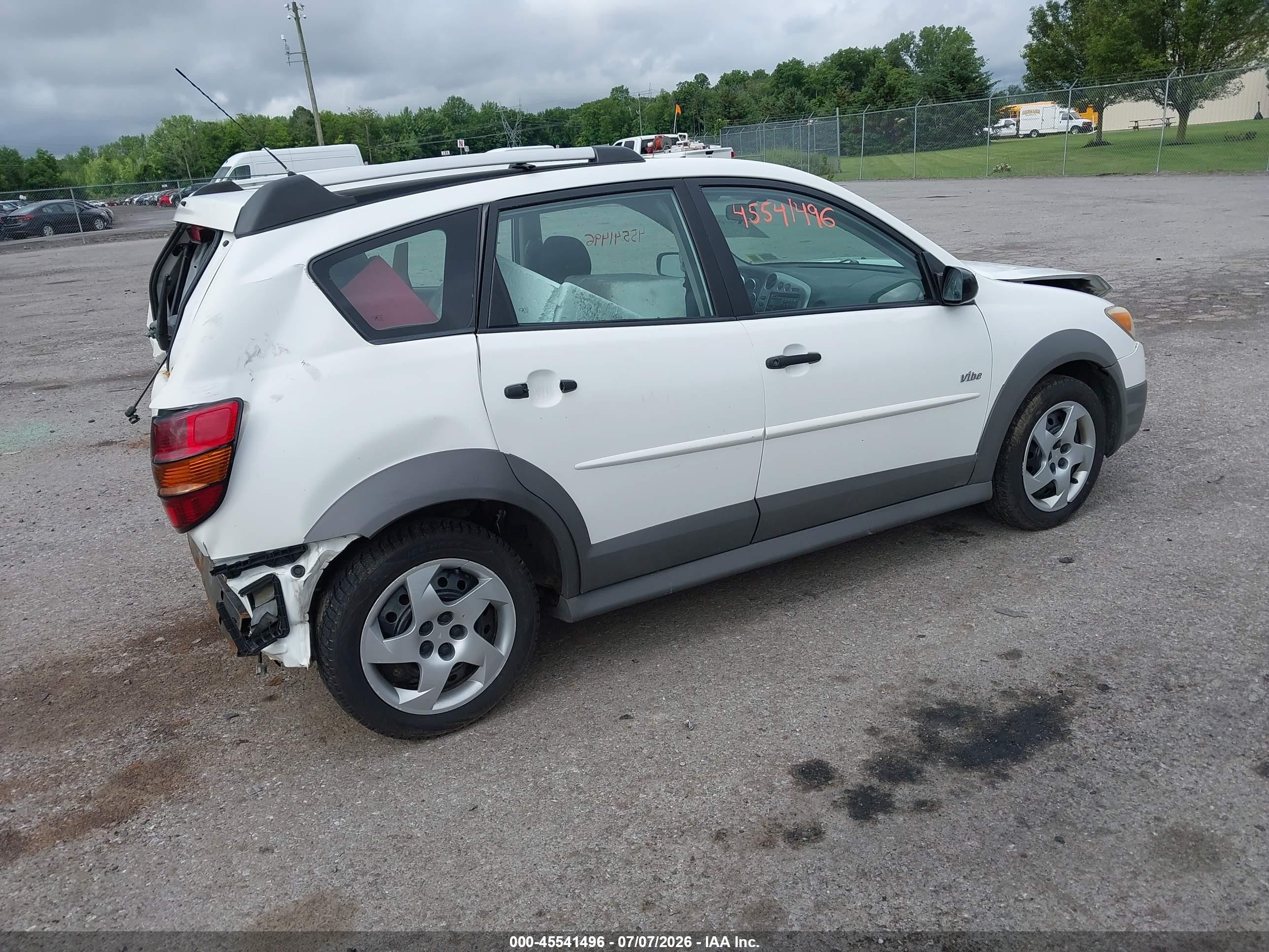 2006 Pontiac Vibe   White vin: 5Y2SL65876Z406220