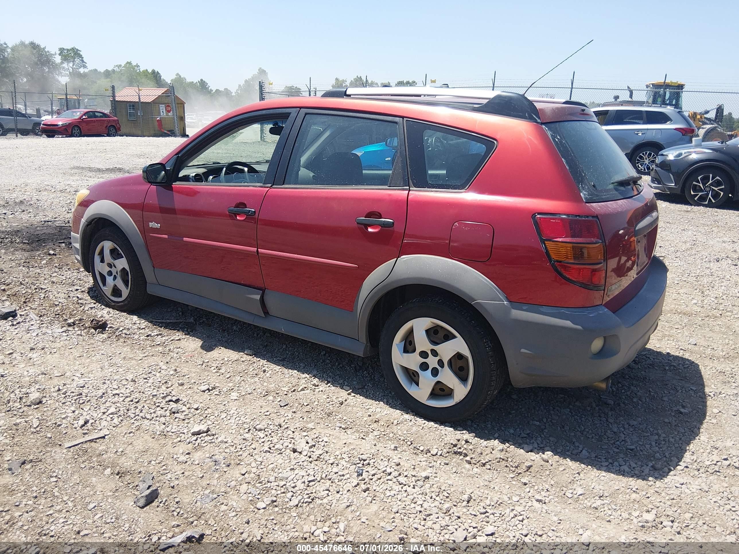 2006 Pontiac Vibe   Red vin: 5Y2SL65876Z412776