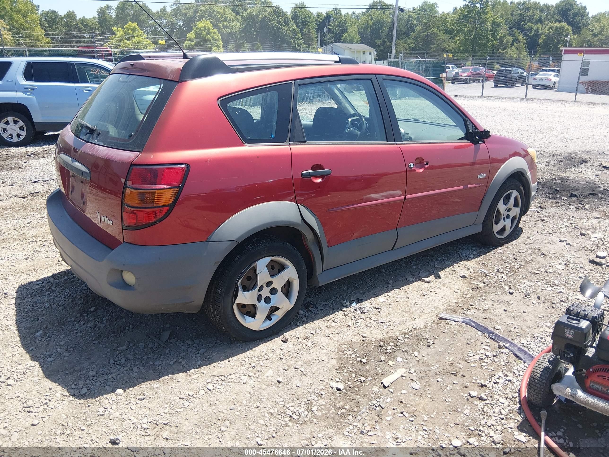 2006 Pontiac Vibe   Red vin: 5Y2SL65876Z412776