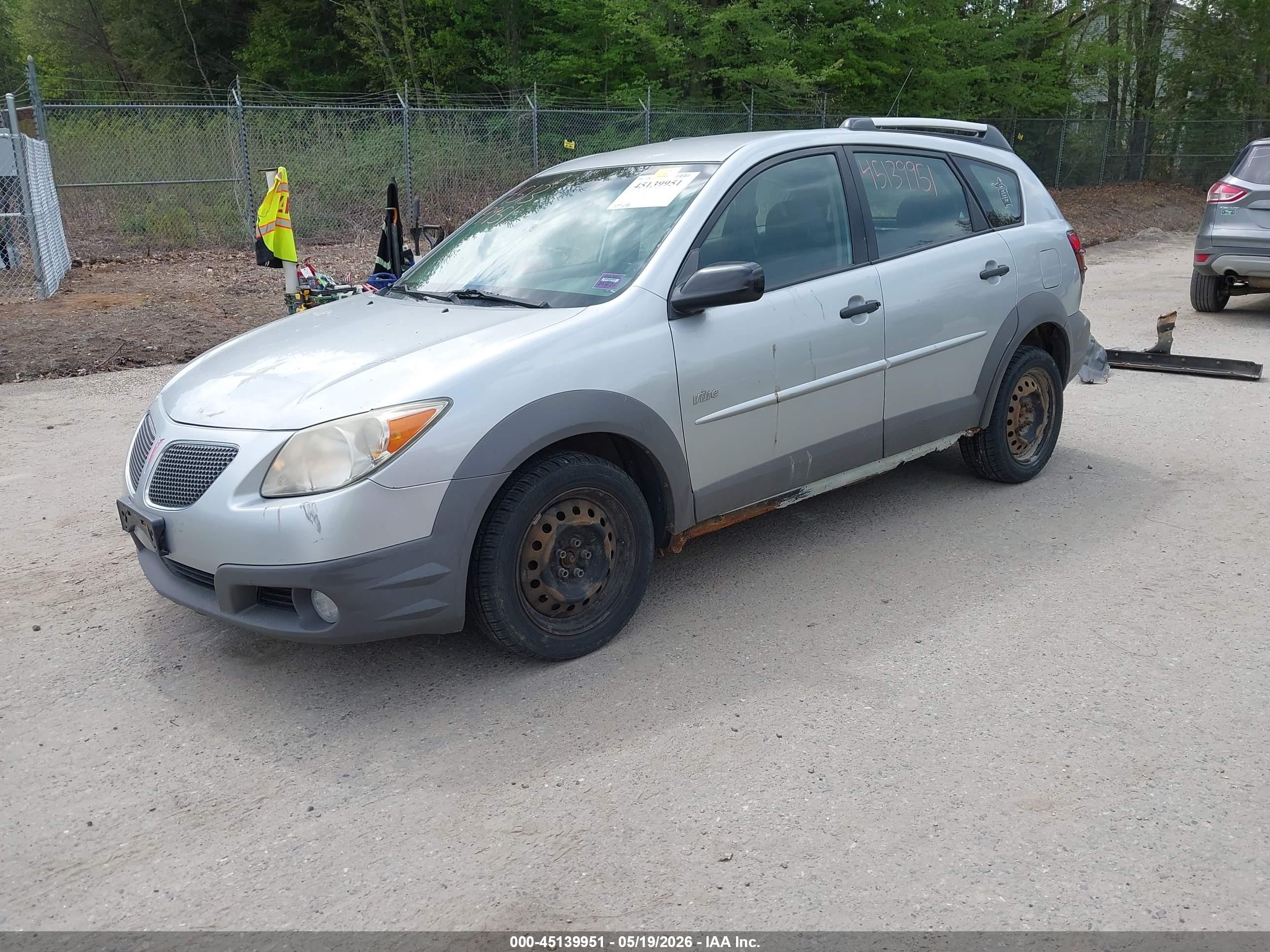 2006 Pontiac Vibe   Silver vin: 5Y2SL65876Z416469
