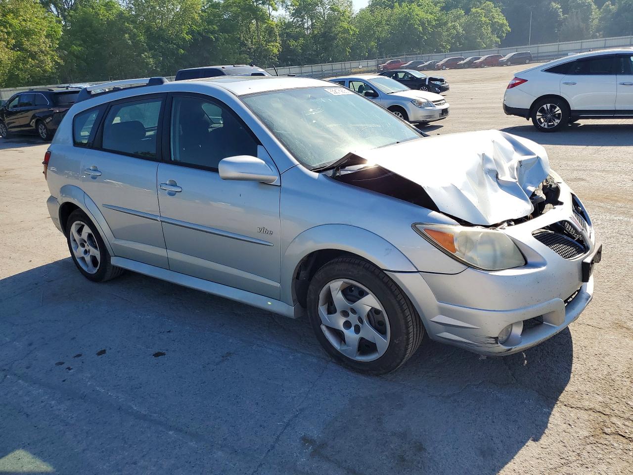 2007 Pontiac Vibe Silver vin: 5Y2SL65877Z419602