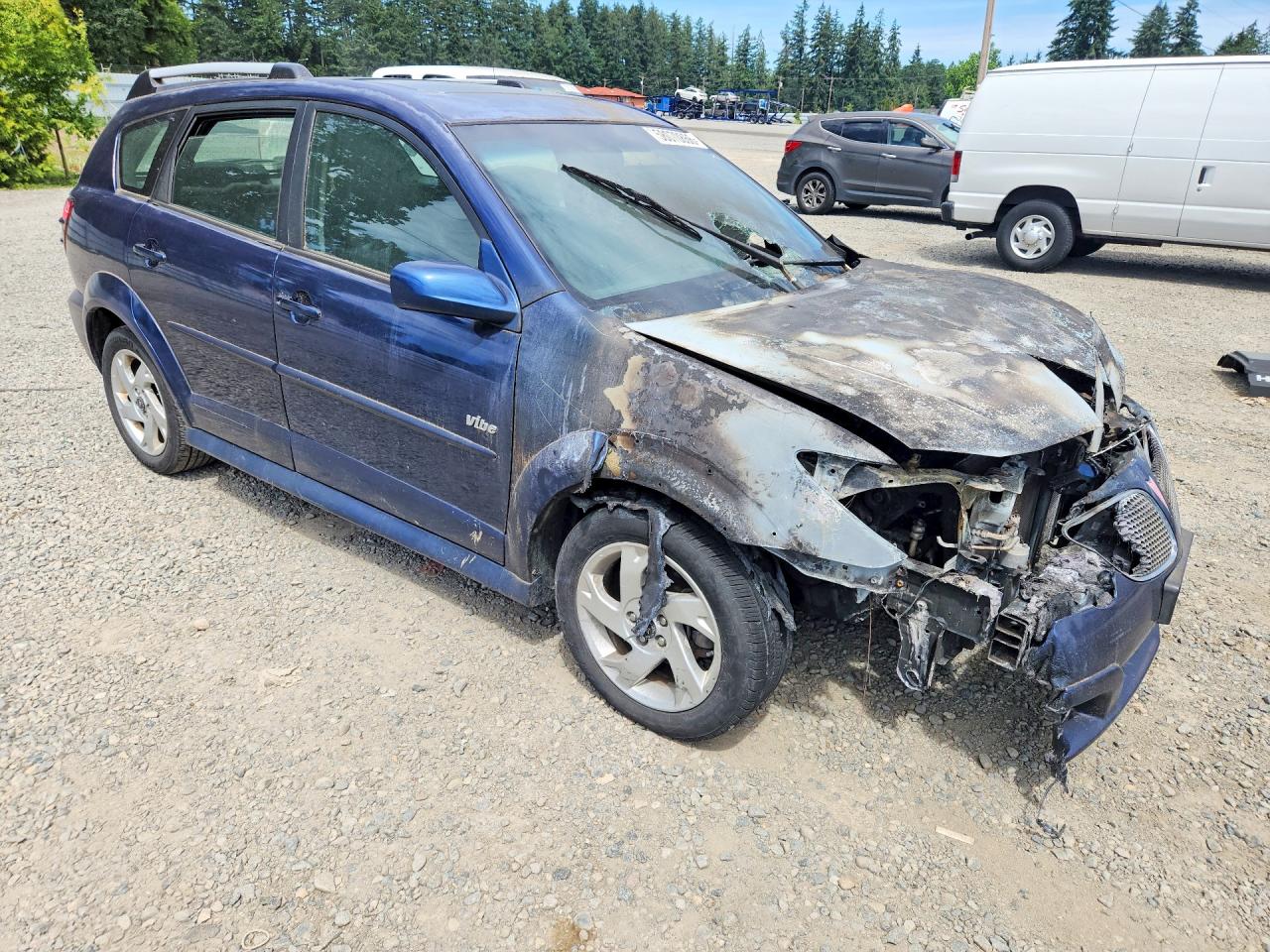 2007 Pontiac Vibe Blue vin: 5Y2SL65877Z436058