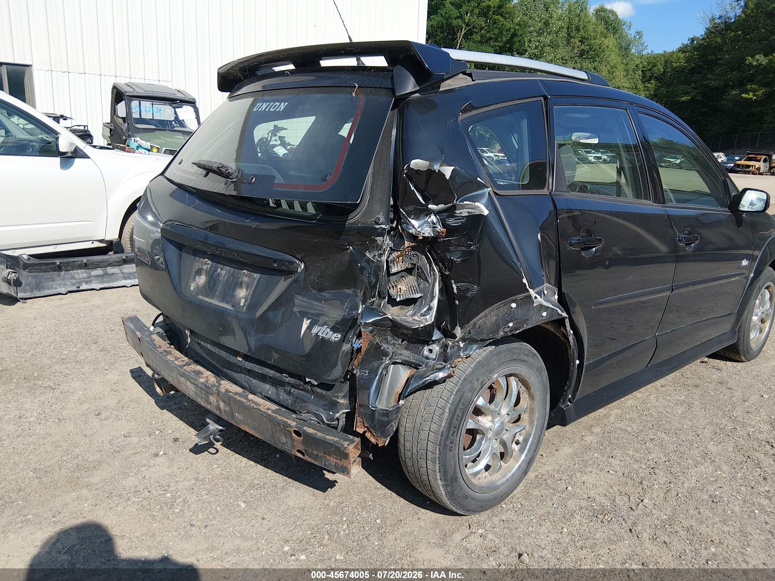 2007 Pontiac Vibe   Black vin: 5Y2SL65877Z442202