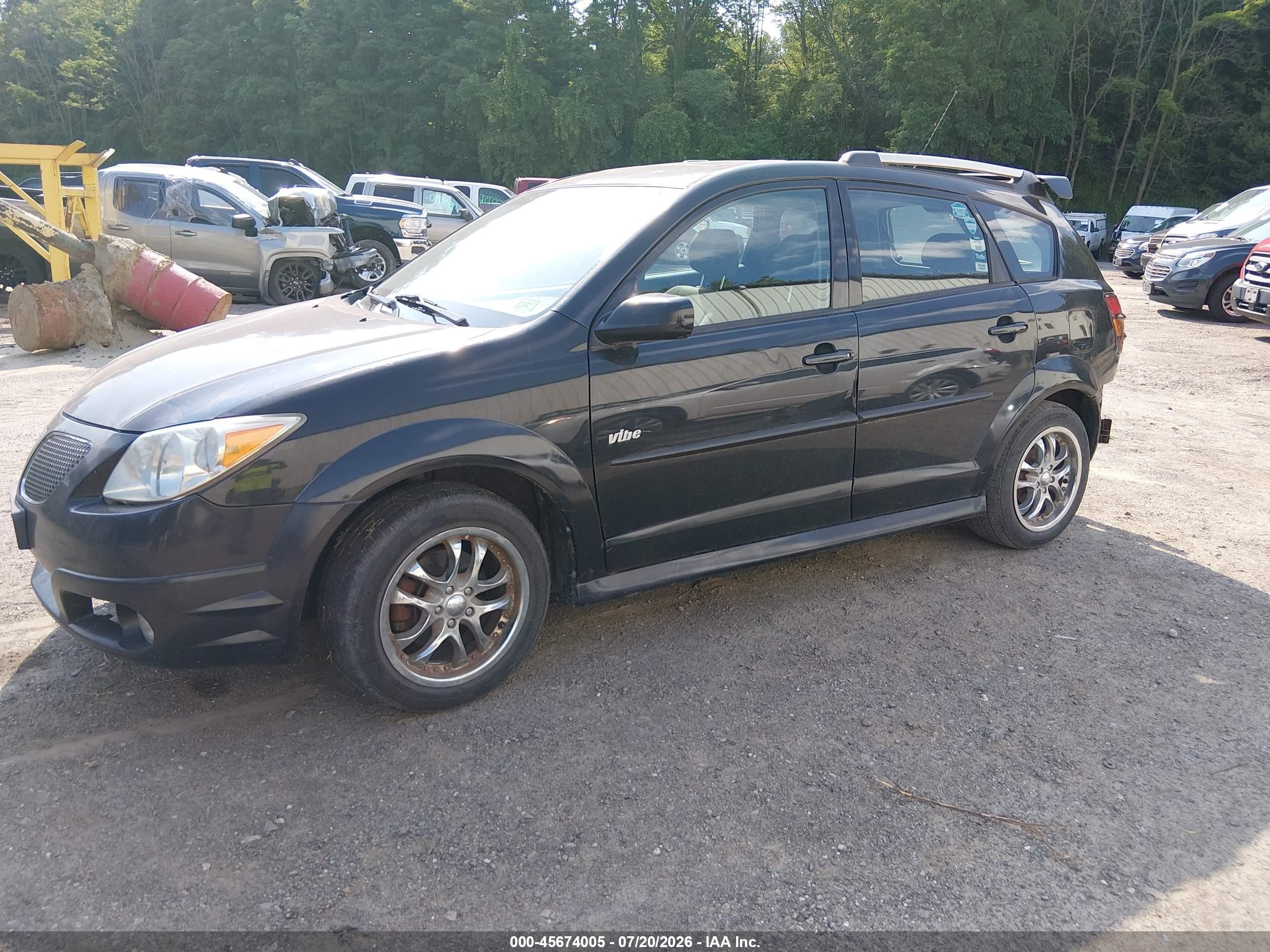 2007 Pontiac Vibe   Black vin: 5Y2SL65877Z442202