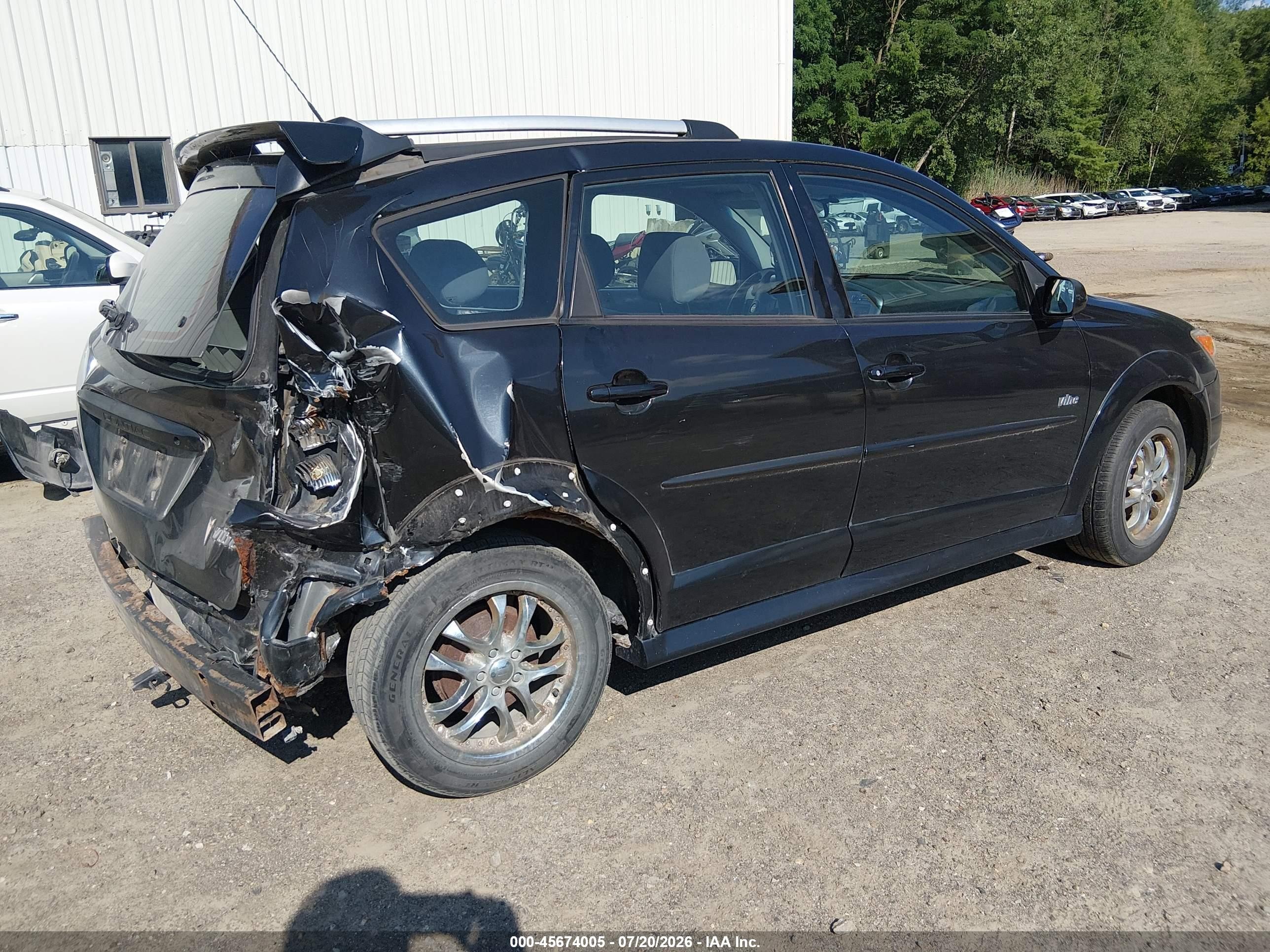2007 Pontiac Vibe   Black vin: 5Y2SL65877Z442202