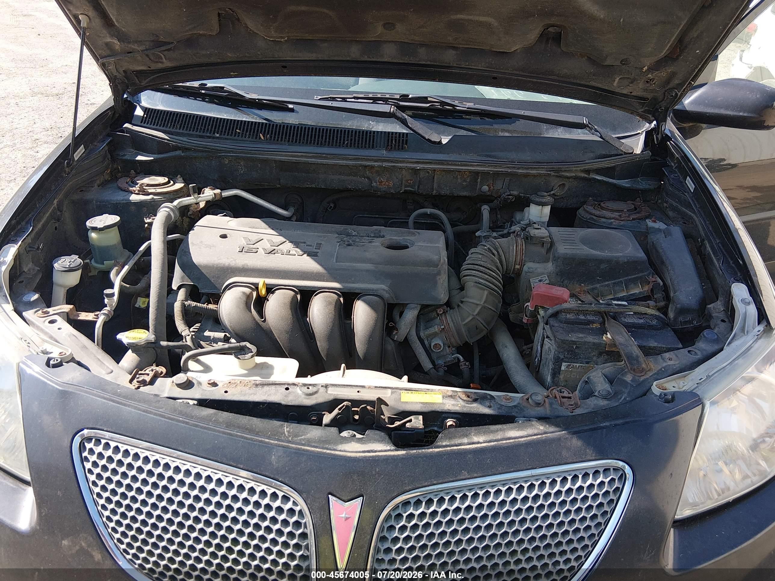 2007 Pontiac Vibe   Black vin: 5Y2SL65877Z442202