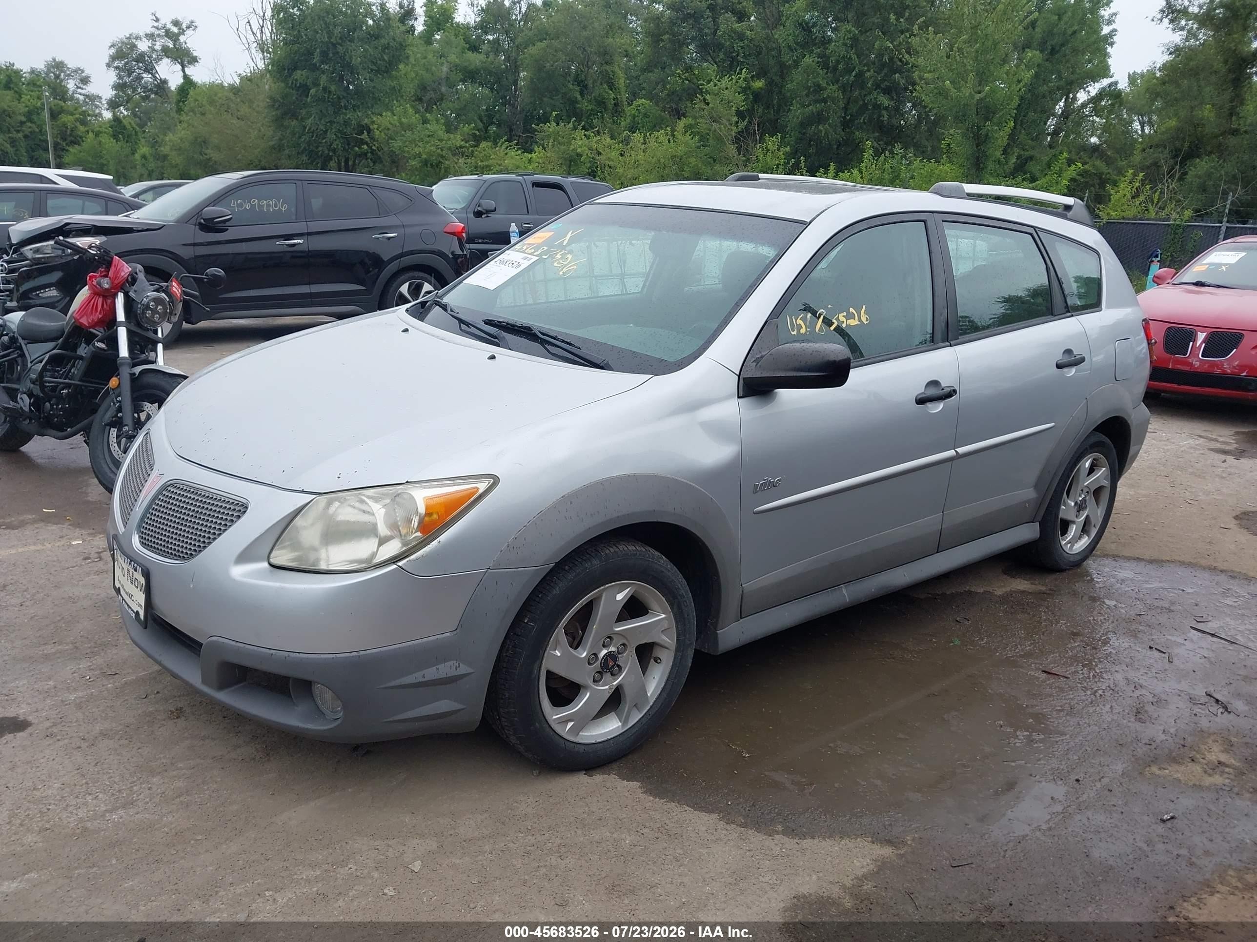 2008 Pontiac Vibe   Silver vin: 5Y2SL65878Z418984