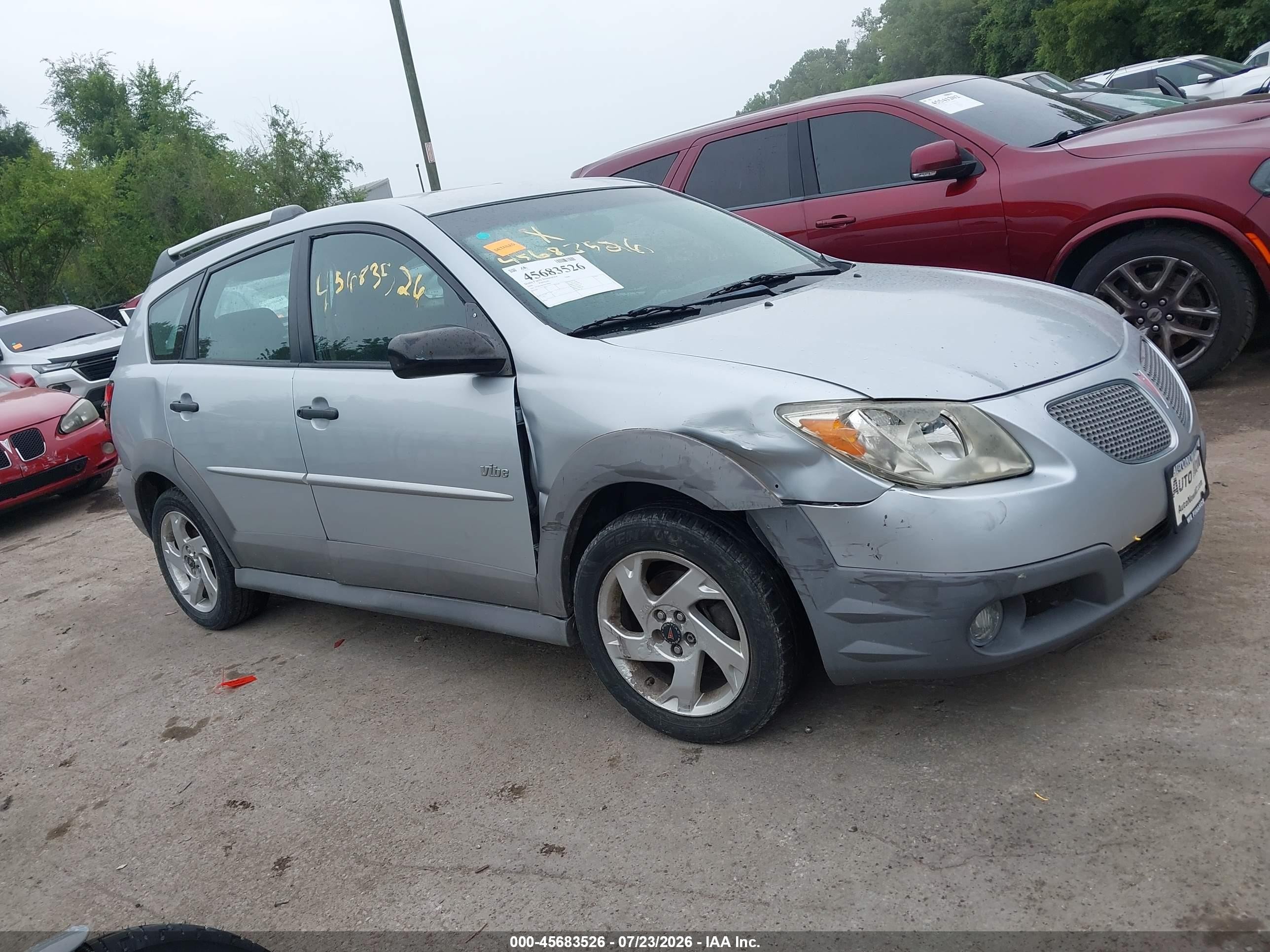 2008 Pontiac Vibe   Silver vin: 5Y2SL65878Z418984