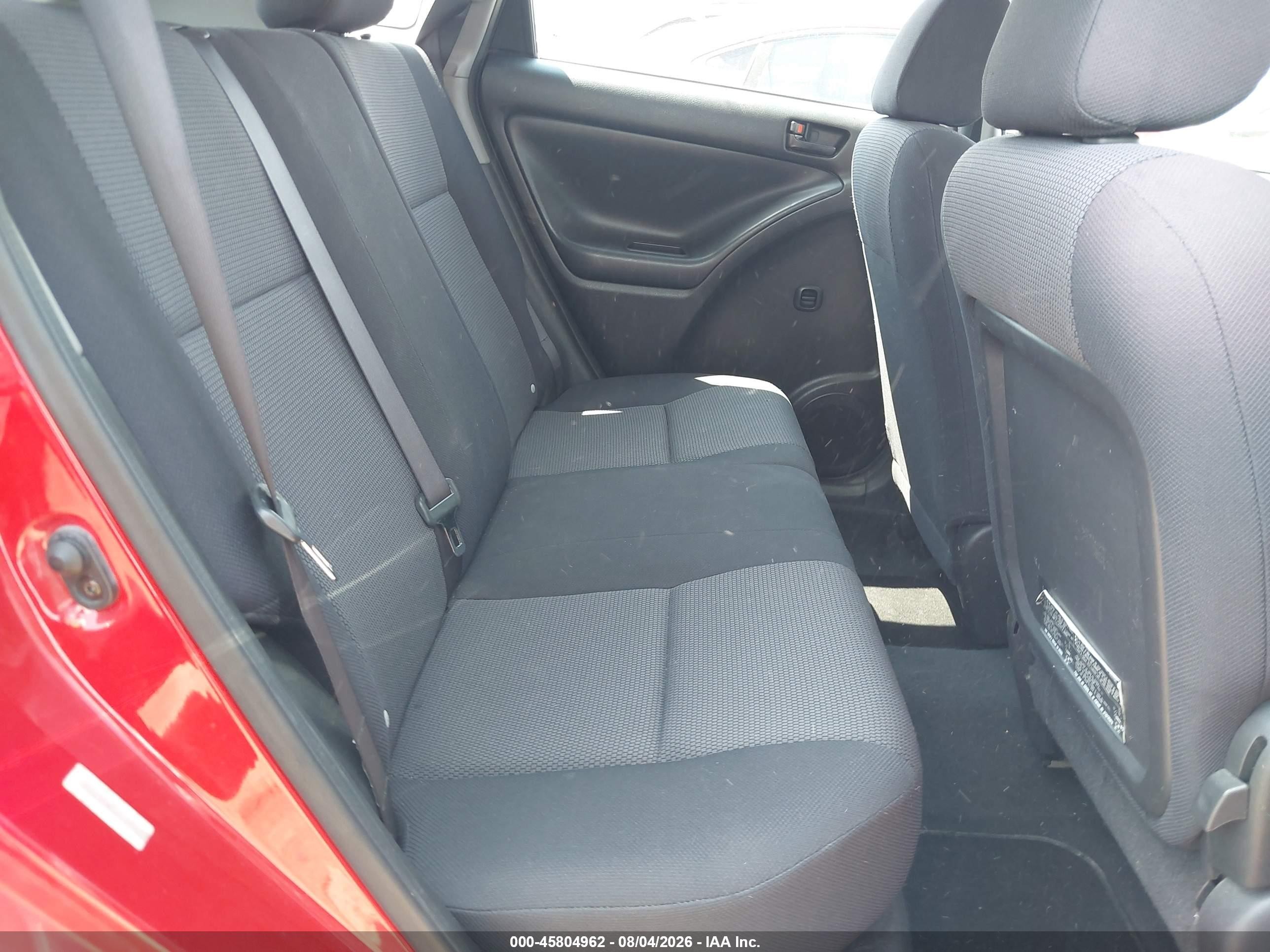 2006 Pontiac Vibe   Red vin: 5Y2SL65886Z445754