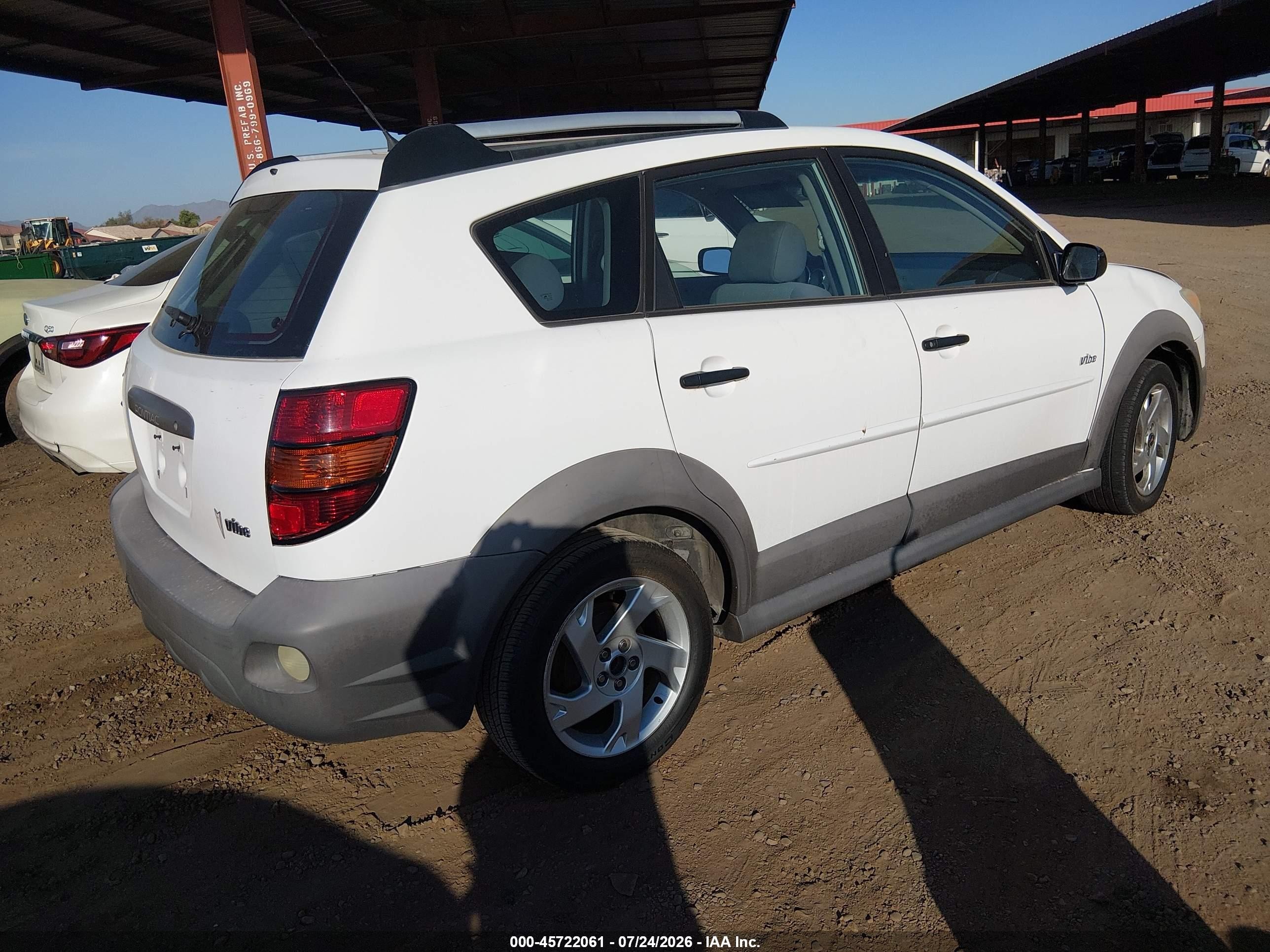 2006 Pontiac Vibe   White vin: 5Y2SL65886Z461226