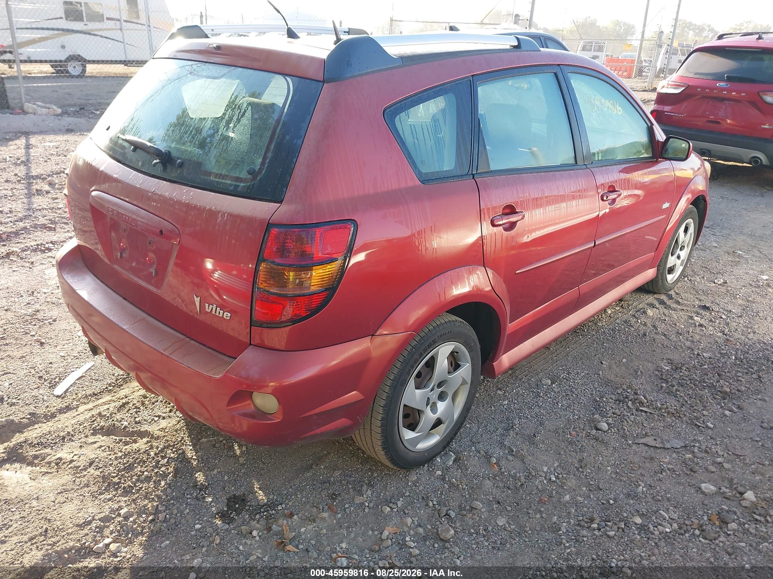 2007 Pontiac Vibe   Оранжевый vin: 5Y2SL65887Z408351