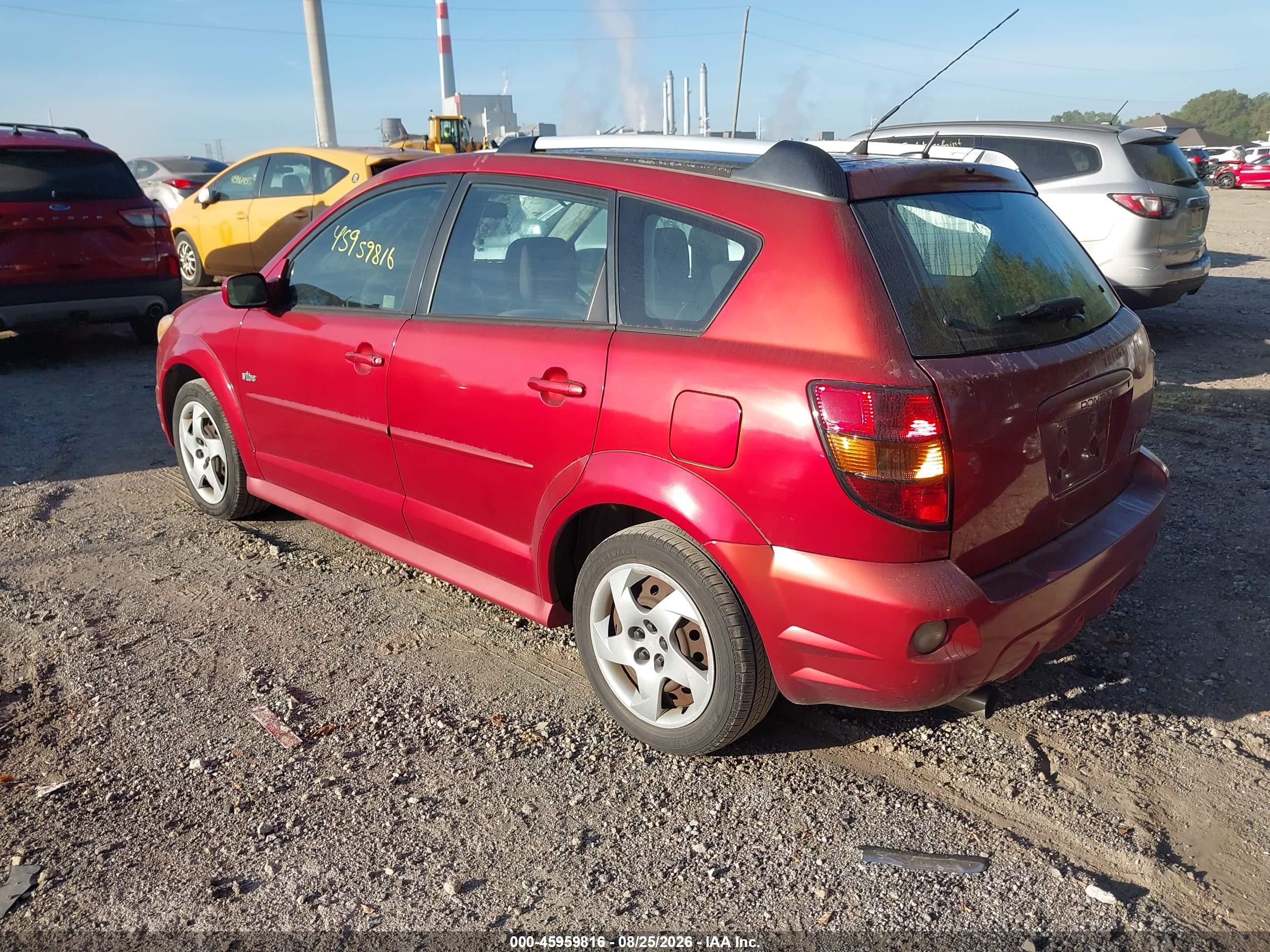 2007 Pontiac Vibe   Оранжевый vin: 5Y2SL65887Z408351