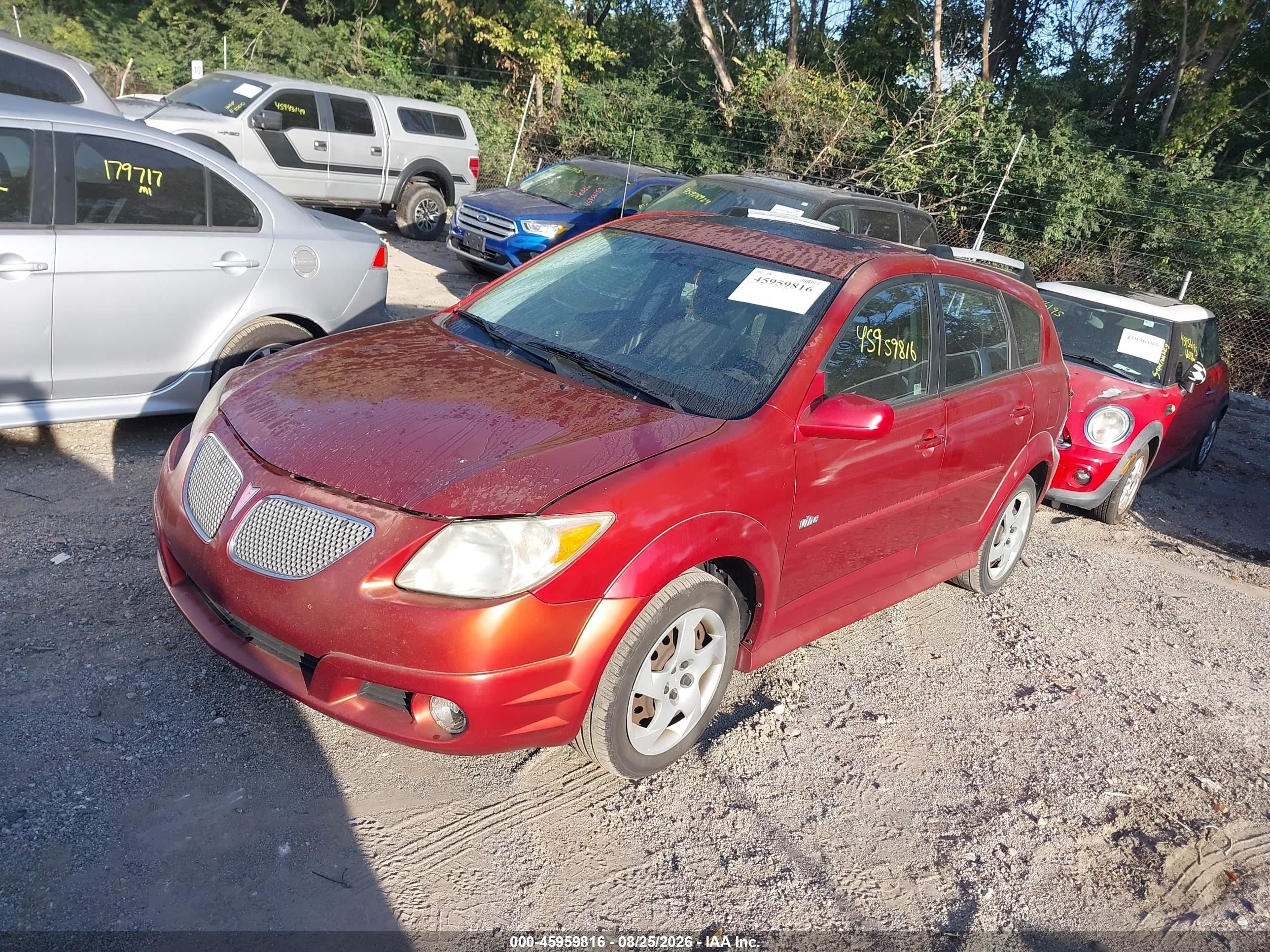 2007 Pontiac Vibe   Оранжевый vin: 5Y2SL65887Z408351
