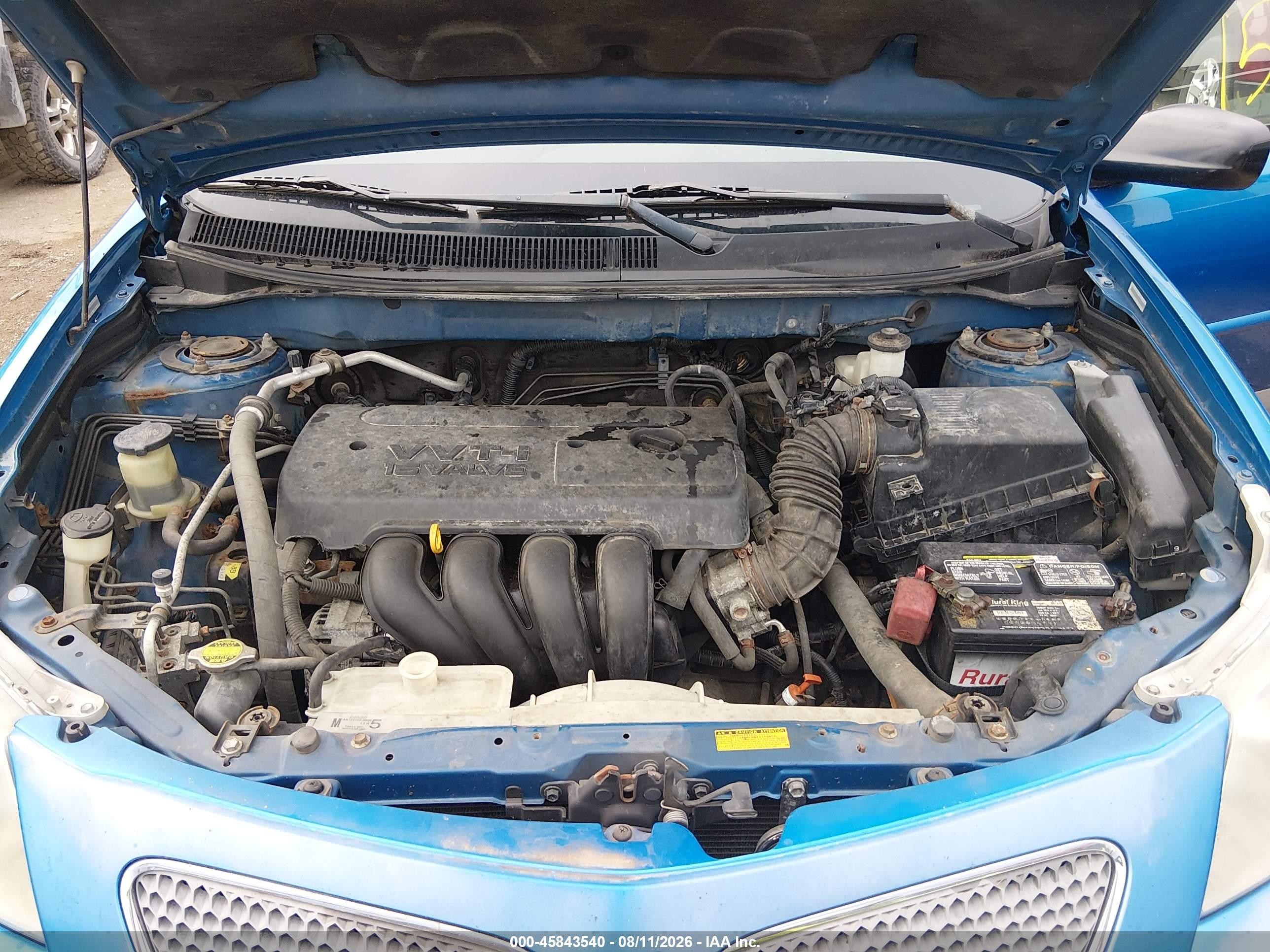 2007 Pontiac Vibe   Blue vin: 5Y2SL65887Z419852