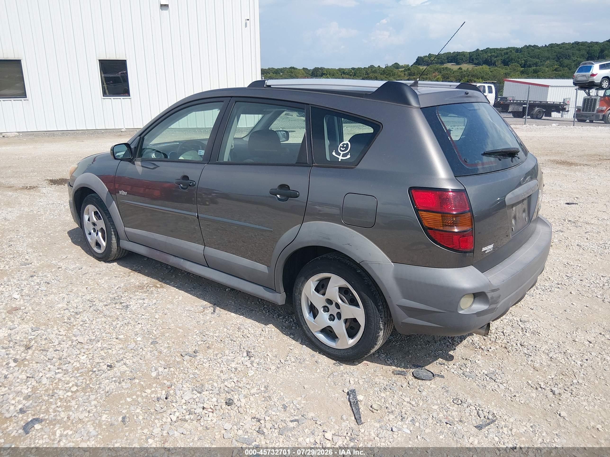 2007 Pontiac Vibe   Gray vin: 5Y2SL65887Z430107