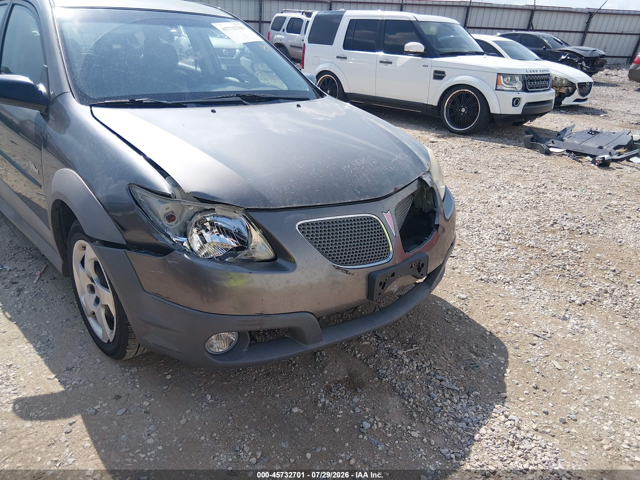 2007 Pontiac Vibe   Gray vin: 5Y2SL65887Z430107
