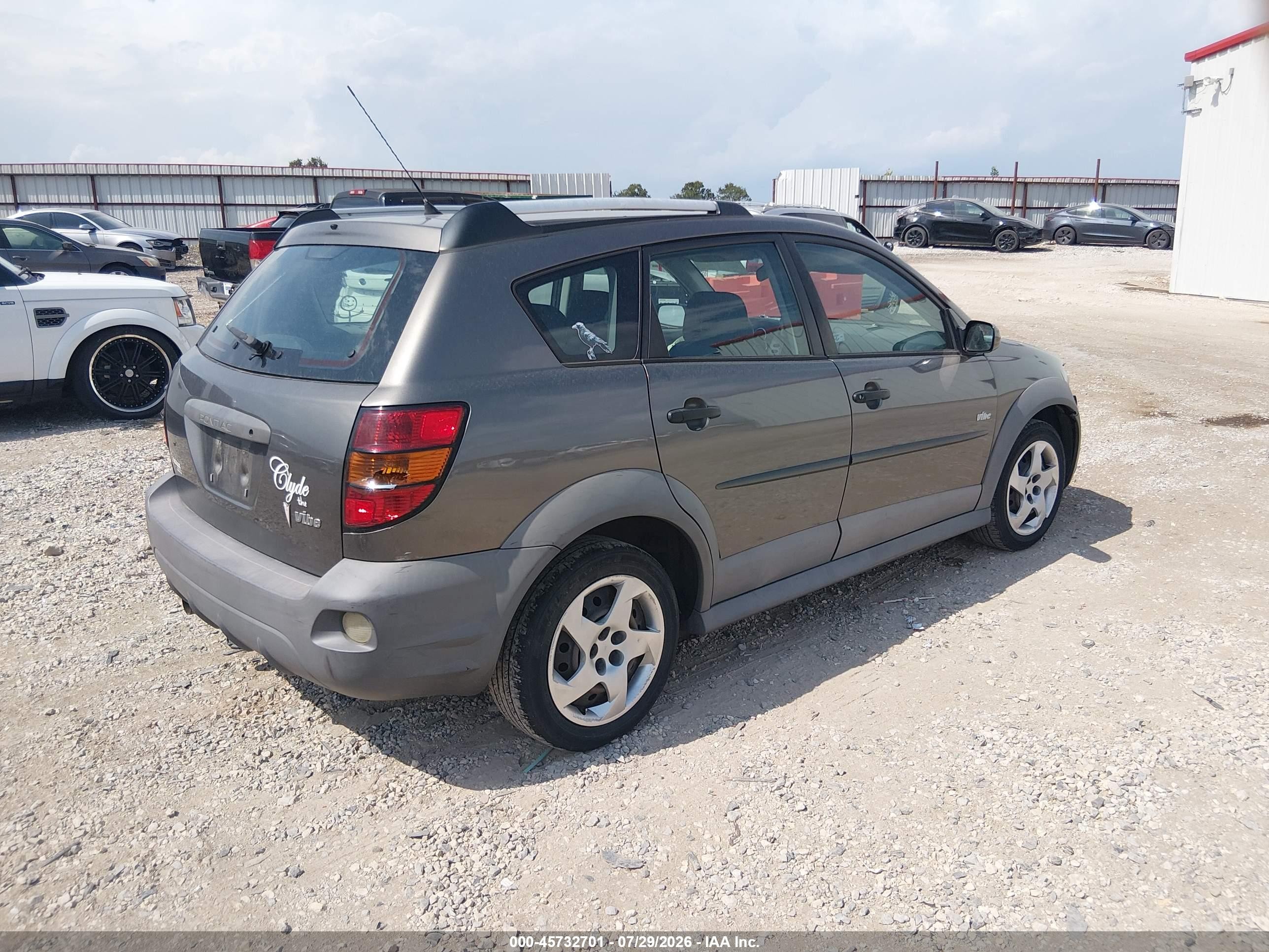 2007 Pontiac Vibe   Gray vin: 5Y2SL65887Z430107