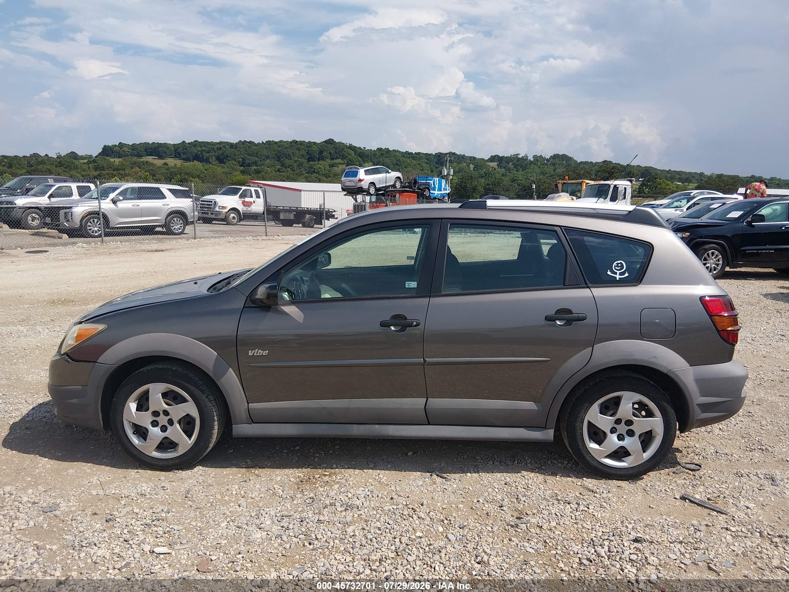 2007 Pontiac Vibe   Gray vin: 5Y2SL65887Z430107