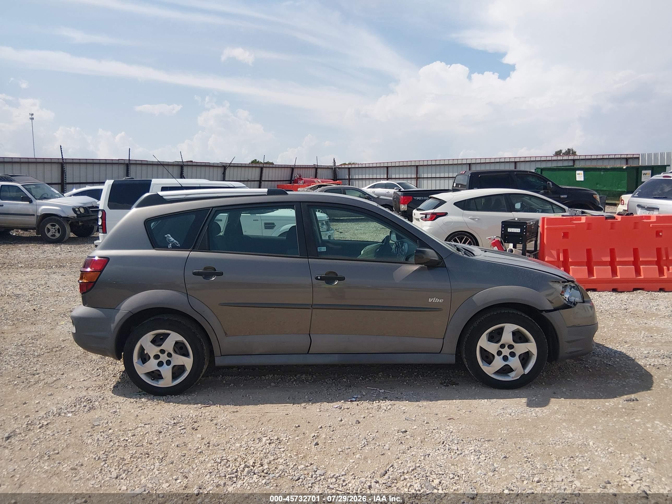 2007 Pontiac Vibe   Gray vin: 5Y2SL65887Z430107