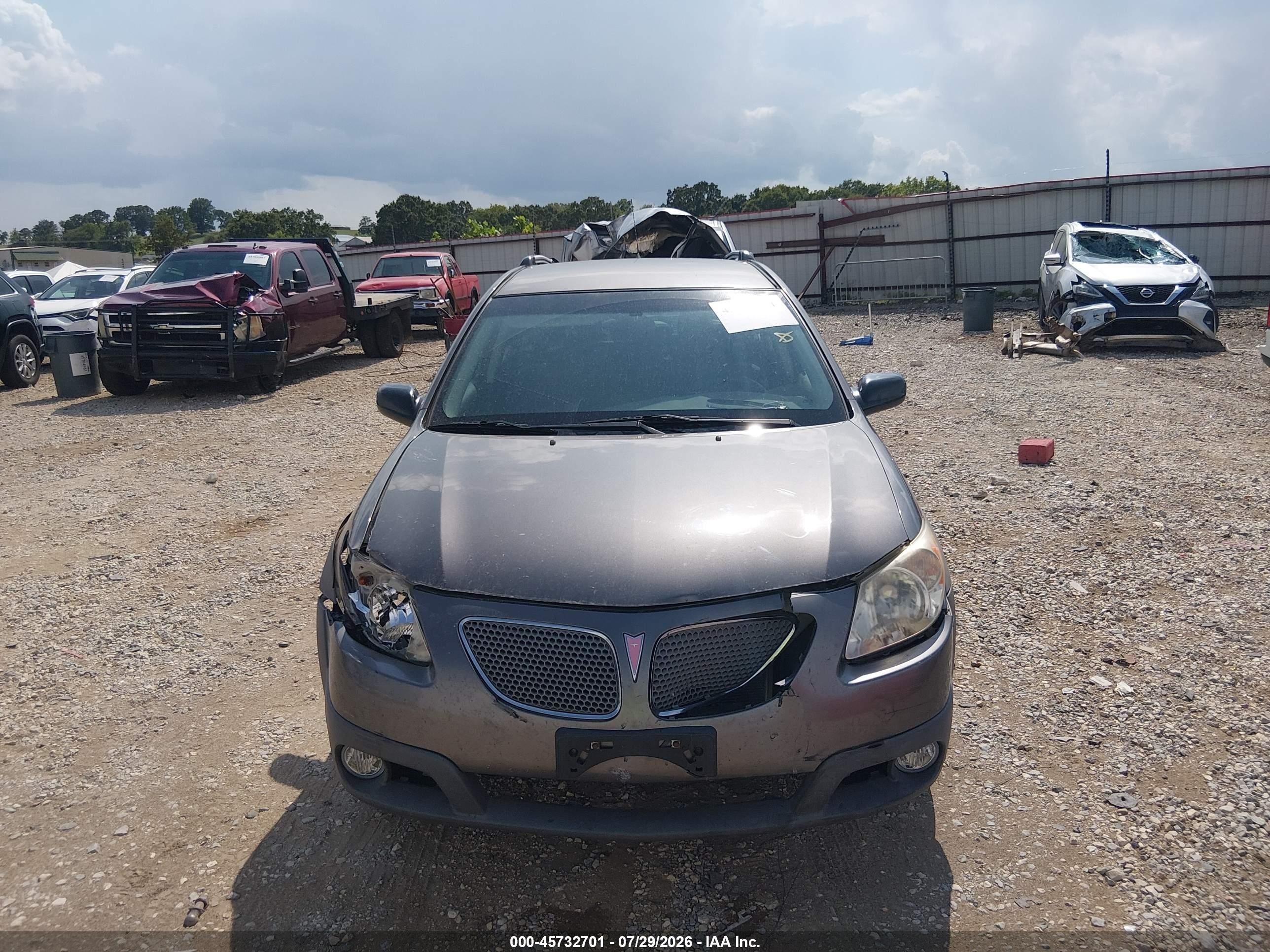 2007 Pontiac Vibe   Gray vin: 5Y2SL65887Z430107