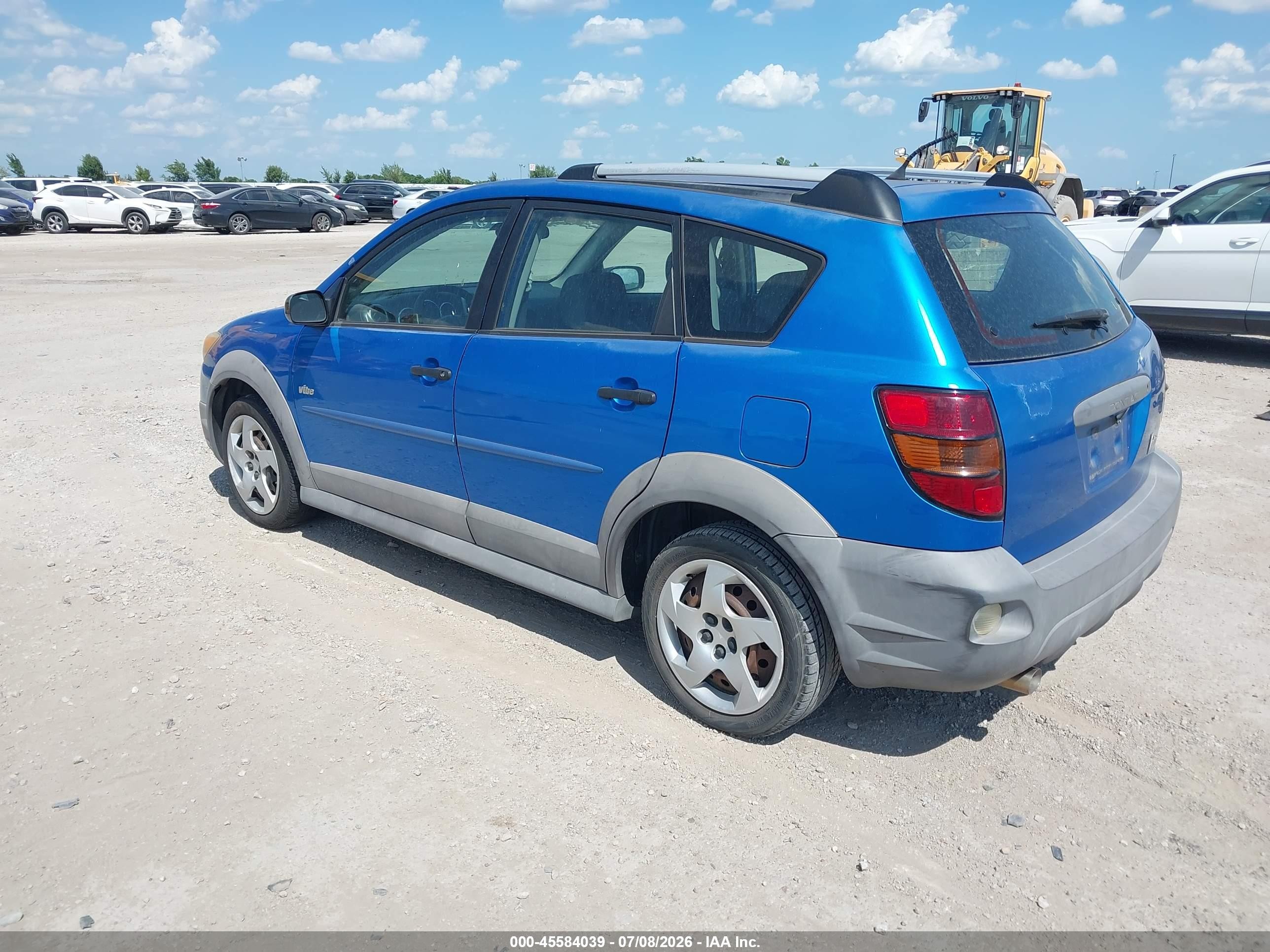 2008 Pontiac Vibe   Blue vin: 5Y2SL65888Z400283