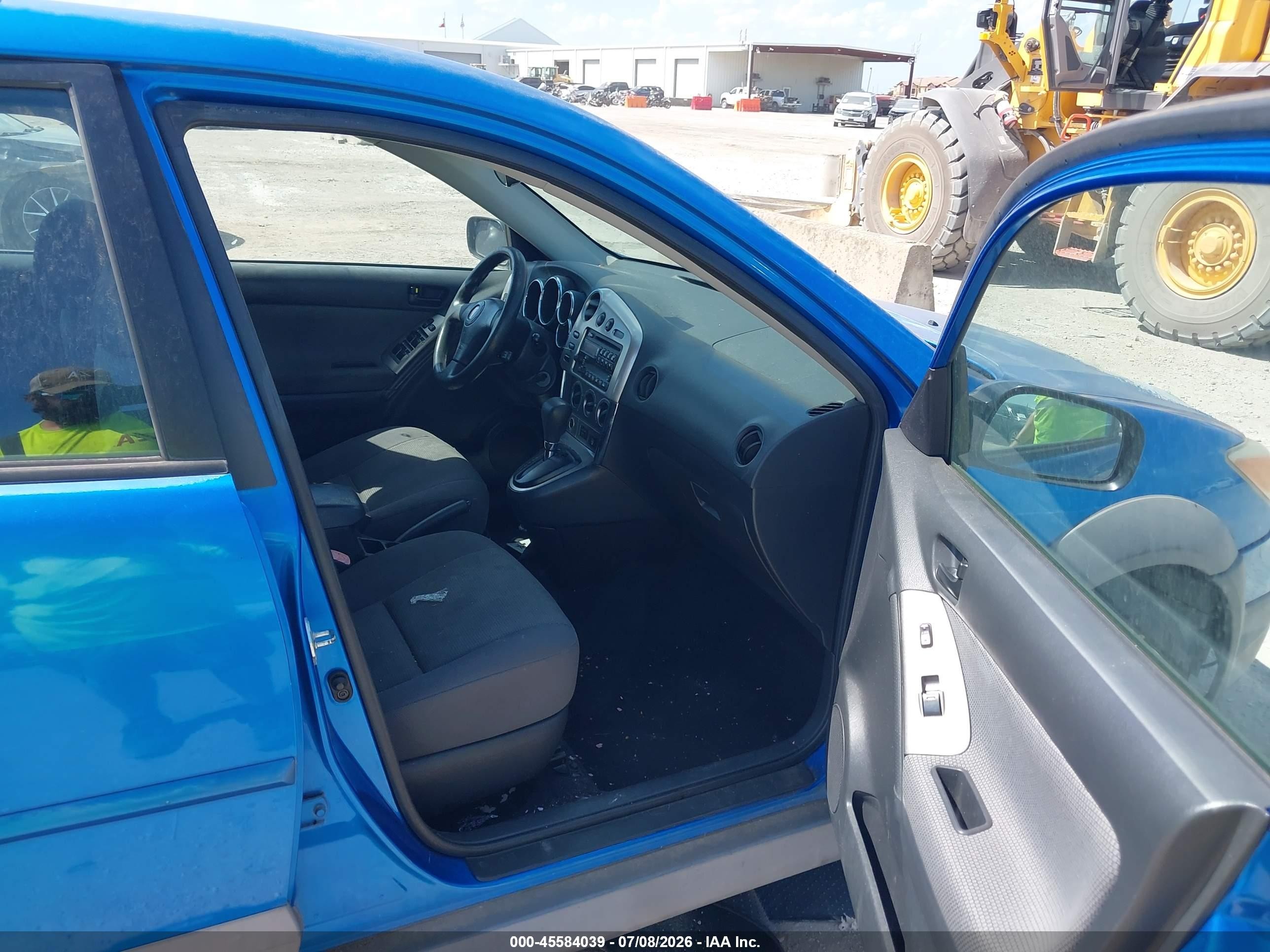 2008 Pontiac Vibe   Blue vin: 5Y2SL65888Z400283