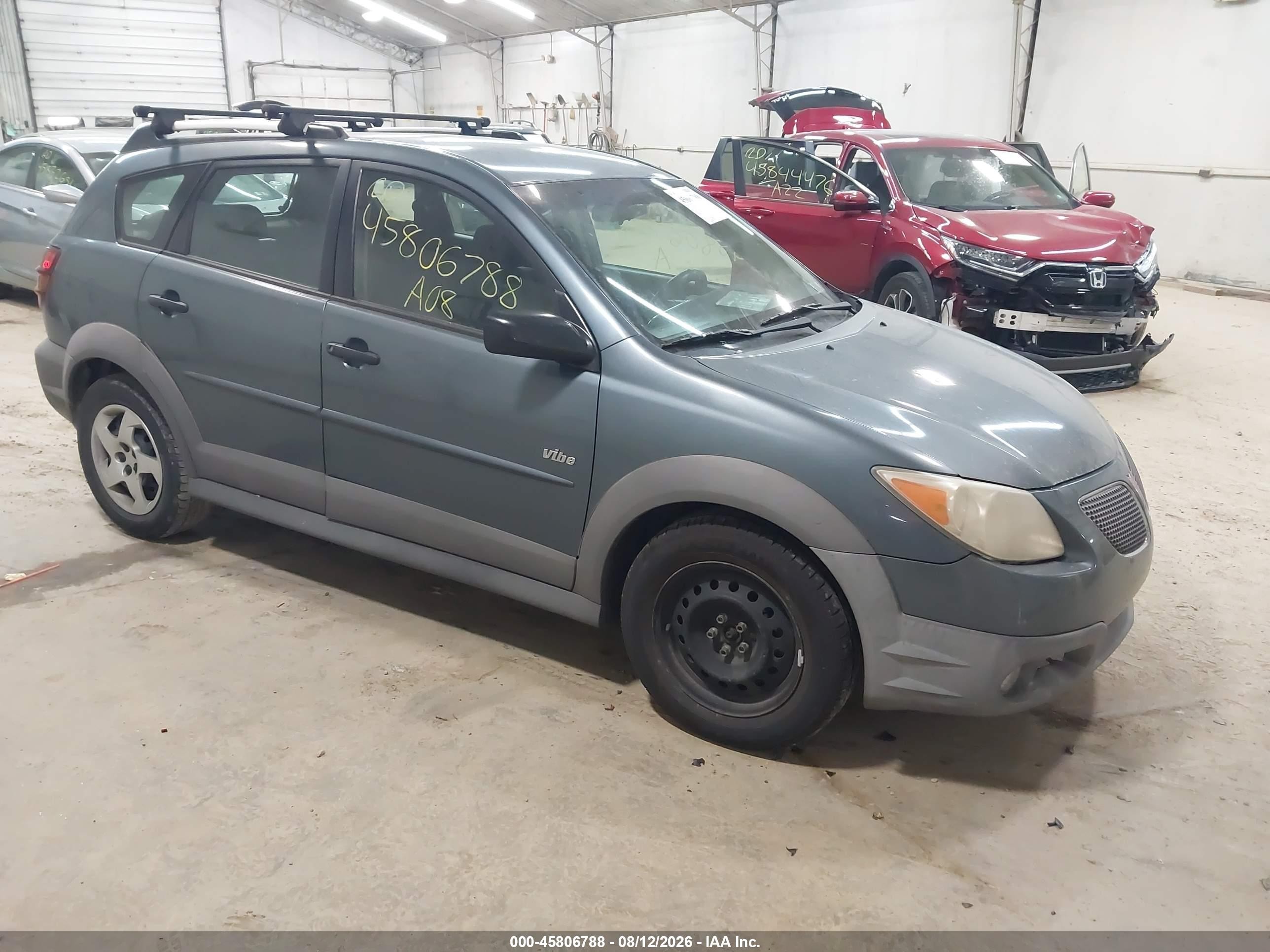 2008 Pontiac Vibe   Gray vin: 5Y2SL65888Z405449