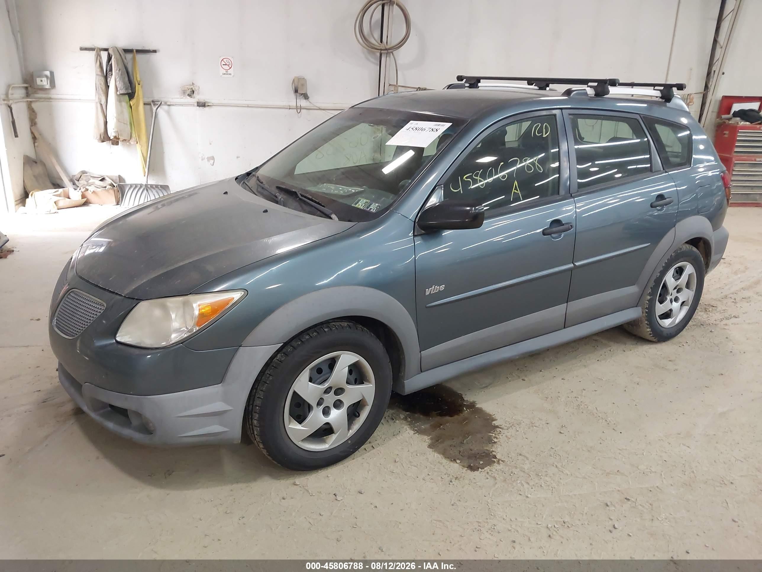 2008 Pontiac Vibe   Gray vin: 5Y2SL65888Z405449