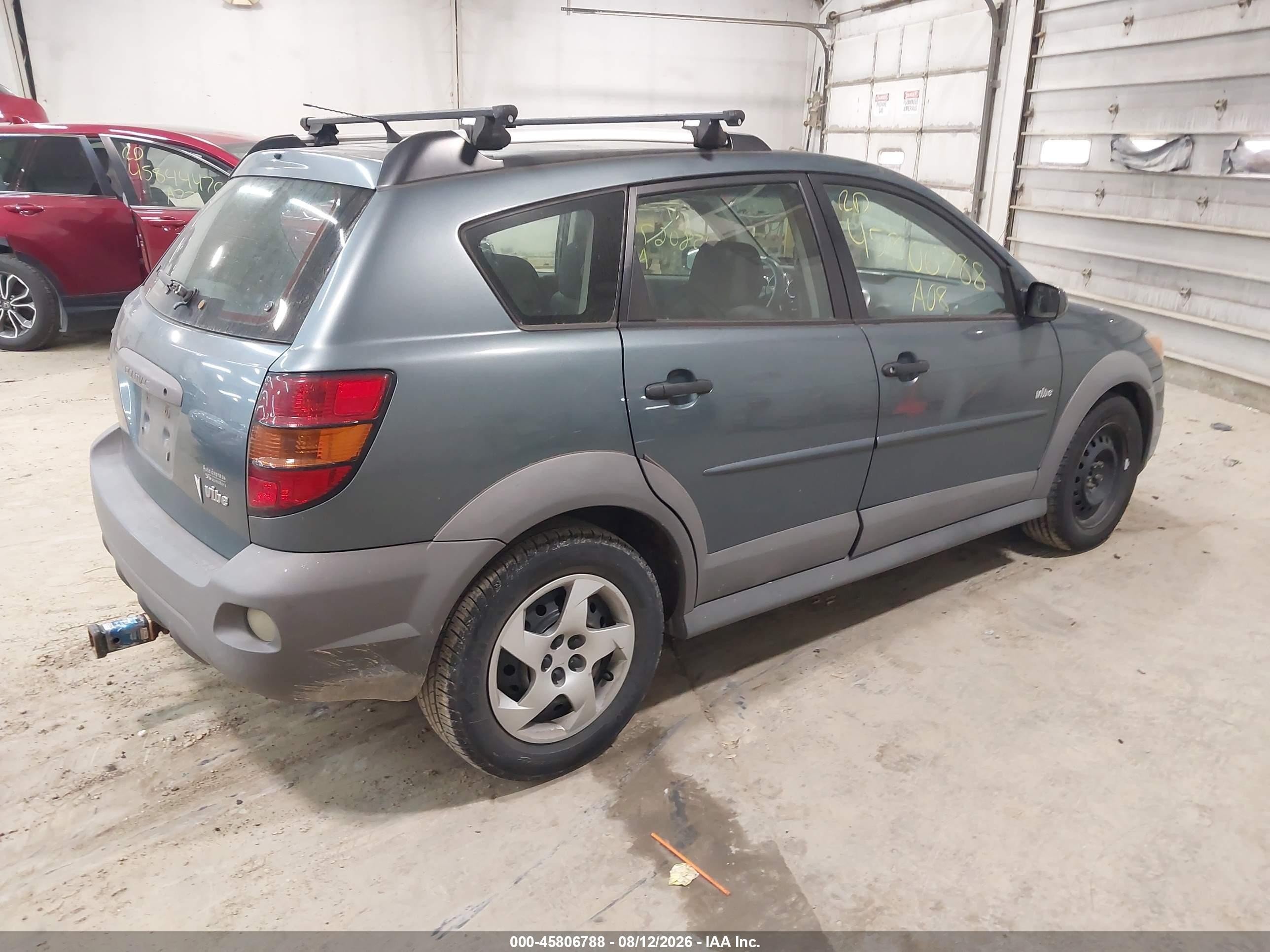 2008 Pontiac Vibe   Gray vin: 5Y2SL65888Z405449