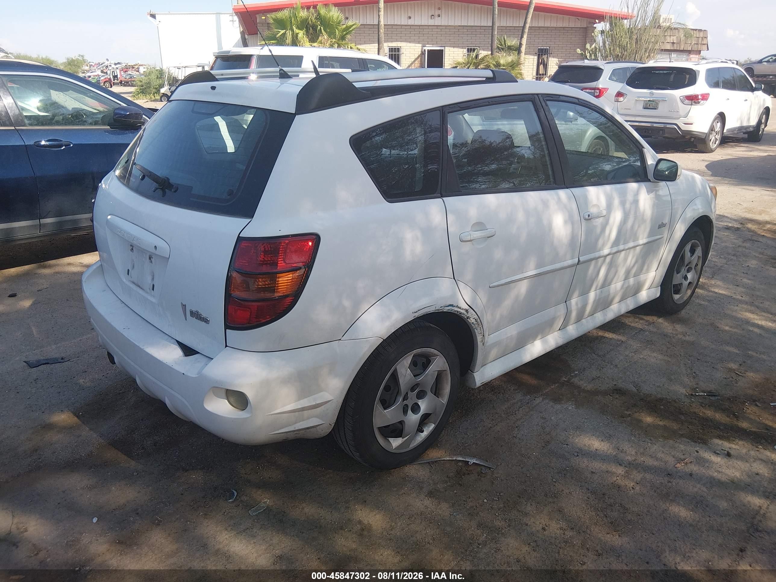 2008 Pontiac Vibe   Белый vin: 5Y2SL65888Z422302
