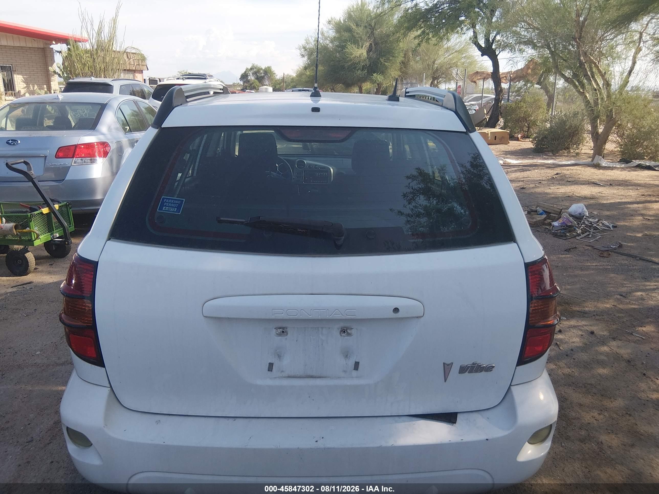 2008 Pontiac Vibe   Белый vin: 5Y2SL65888Z422302