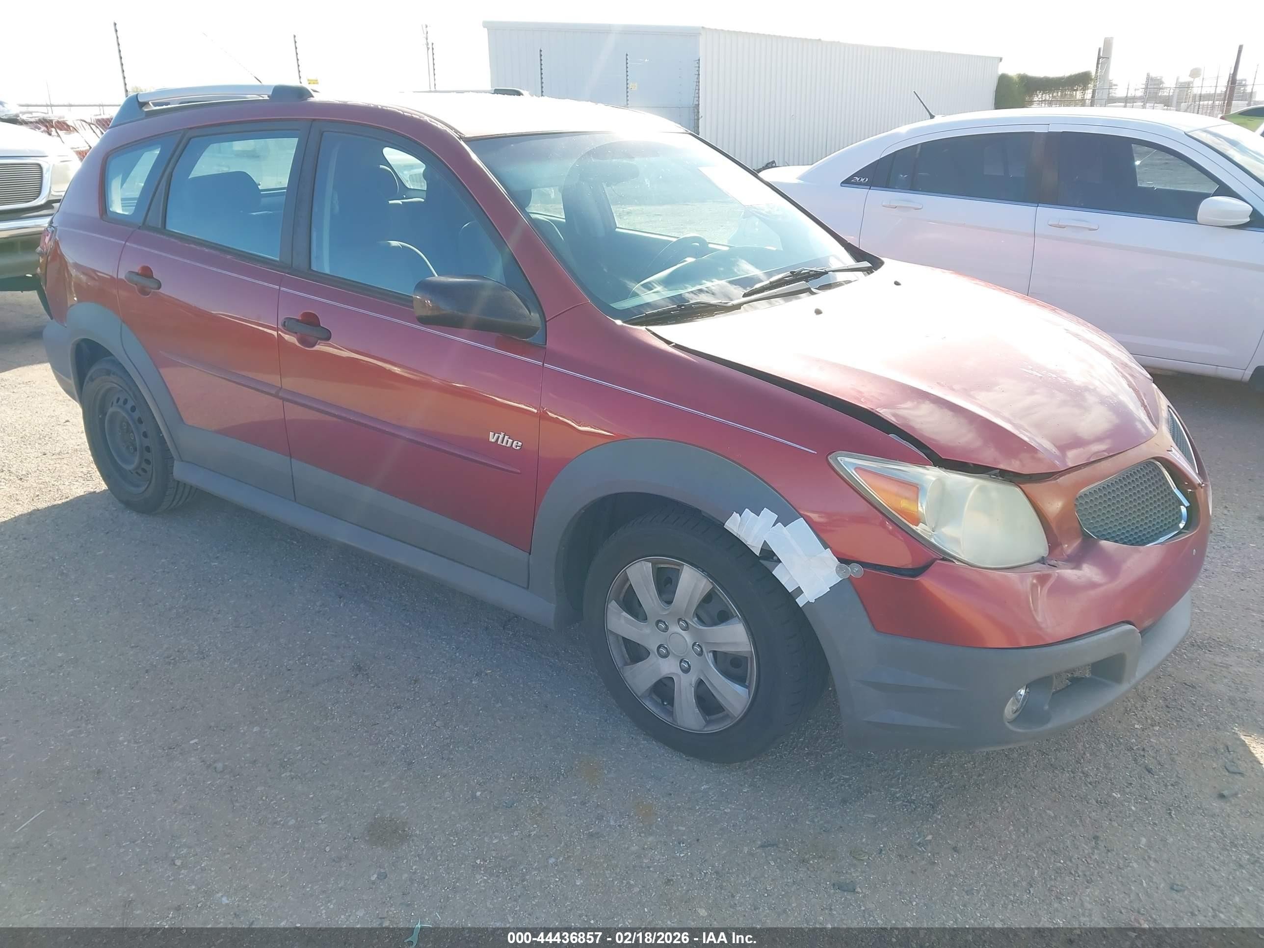 2006 Pontiac Vibe   Red vin: 5Y2SL65896Z402640