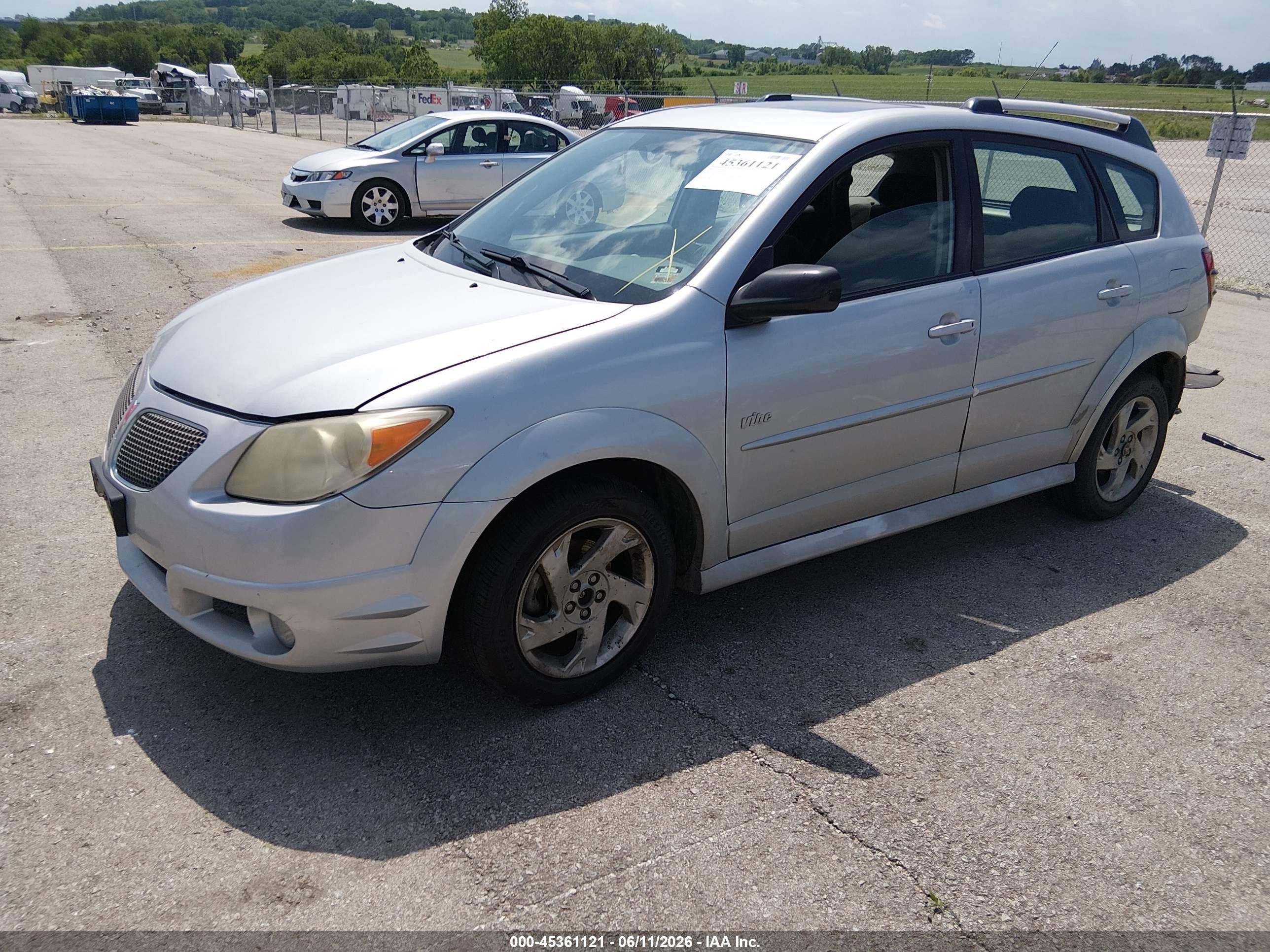 2006 Pontiac Vibe Silver vin: 5Y2SL65896Z432754