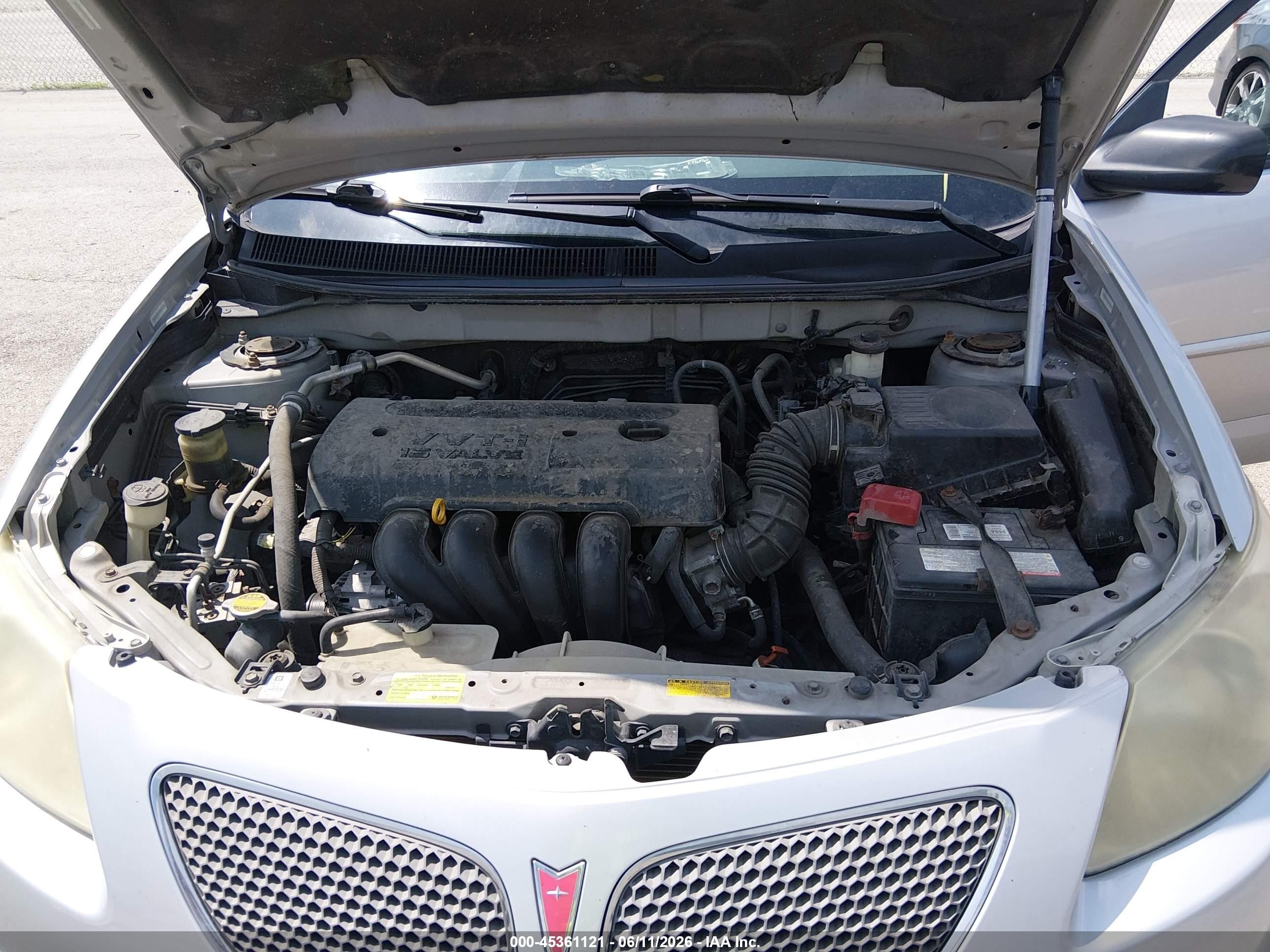 2006 Pontiac Vibe Silver vin: 5Y2SL65896Z432754