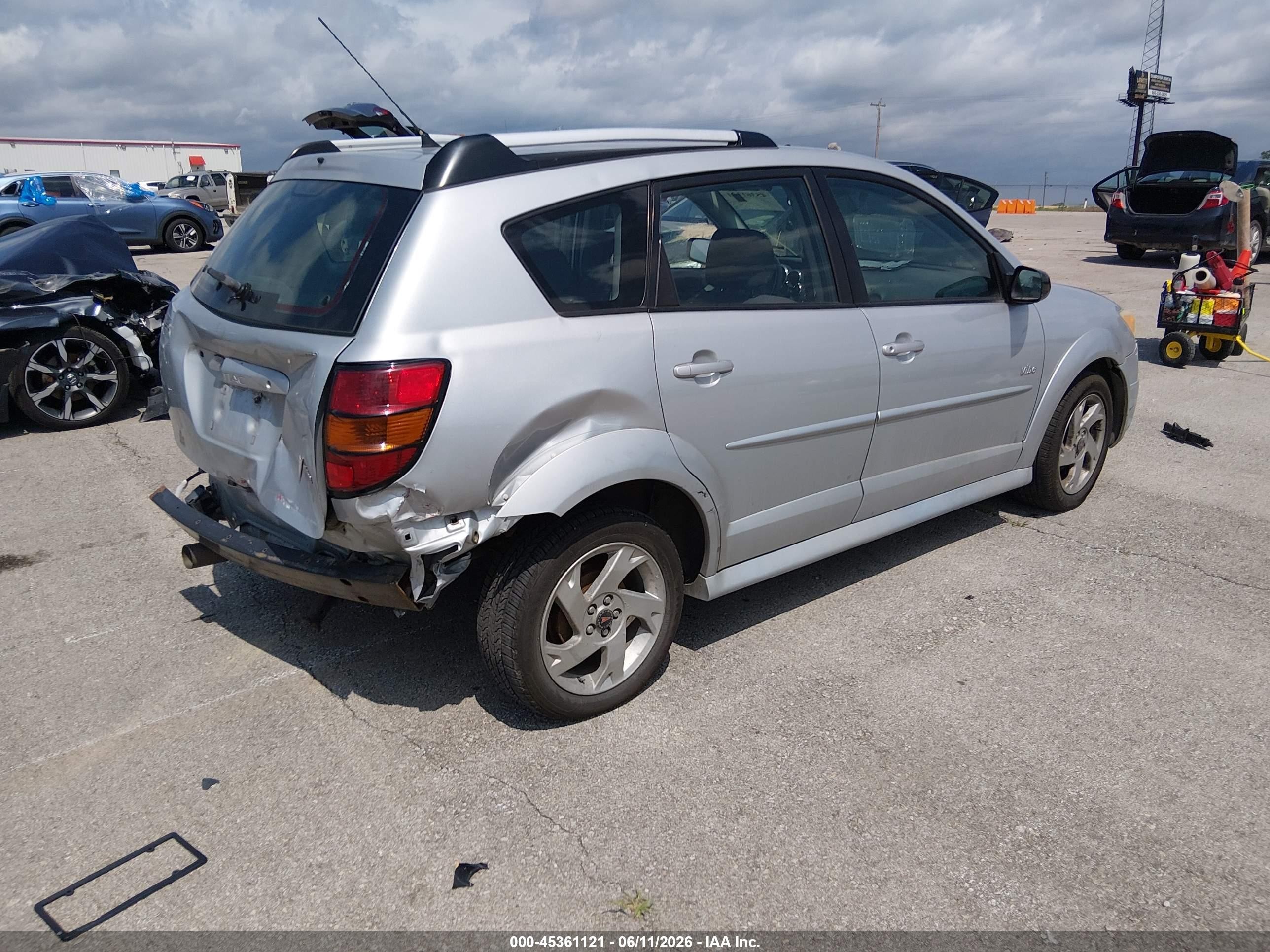 2006 Pontiac Vibe Silver vin: 5Y2SL65896Z432754