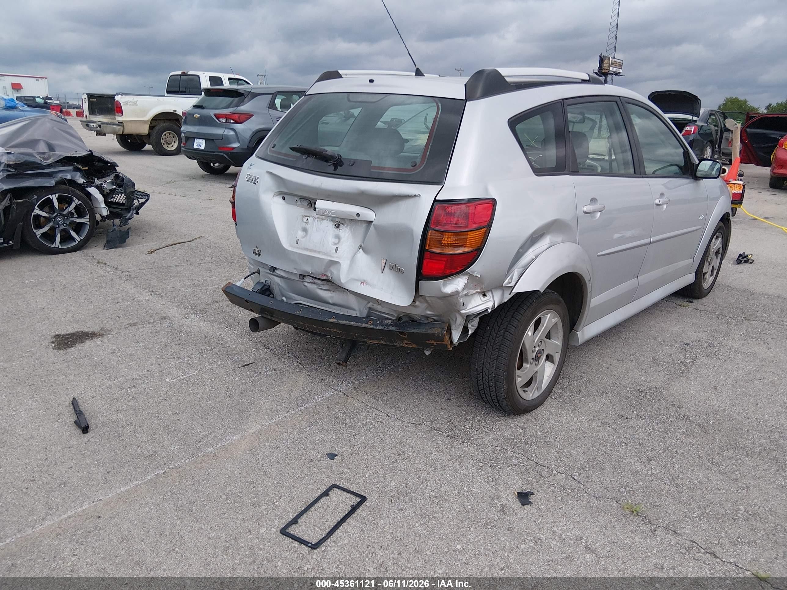 2006 Pontiac Vibe Silver vin: 5Y2SL65896Z432754