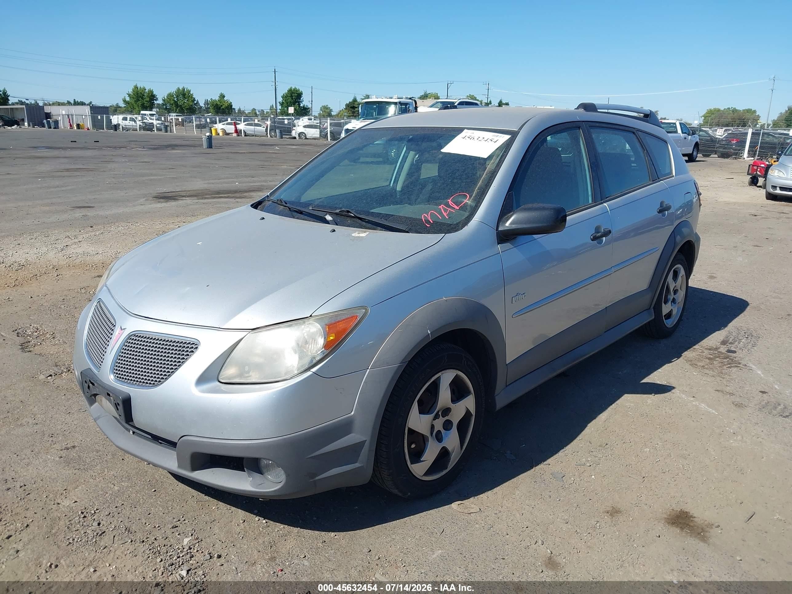 2007 Pontiac Vibe   Gray vin: 5Y2SL65897Z416782